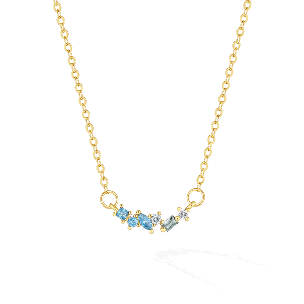Grounding Guidance - December Birthstone Necklace (Blue Zircon)