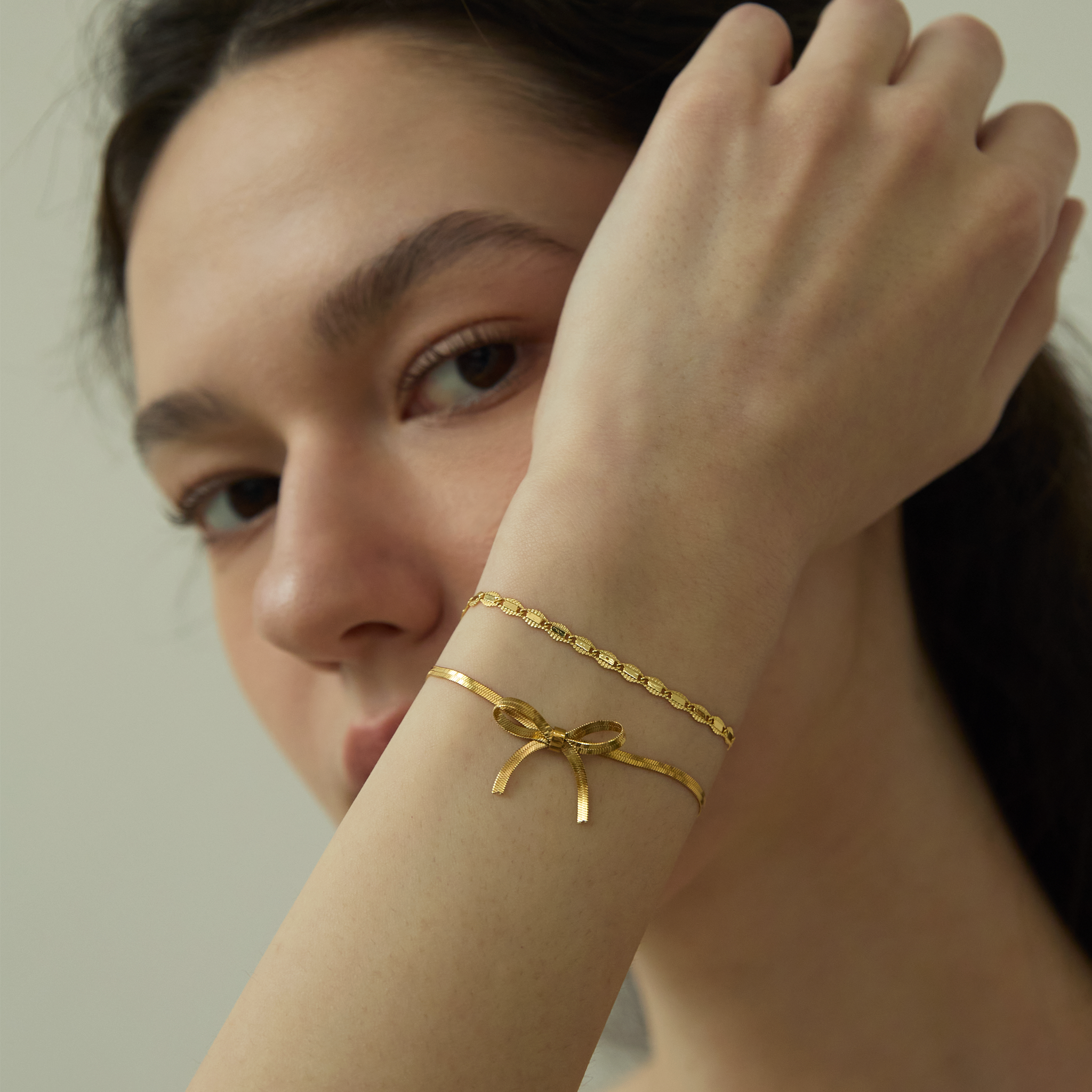Ruban de Soie Bracelet - Yellow Gold