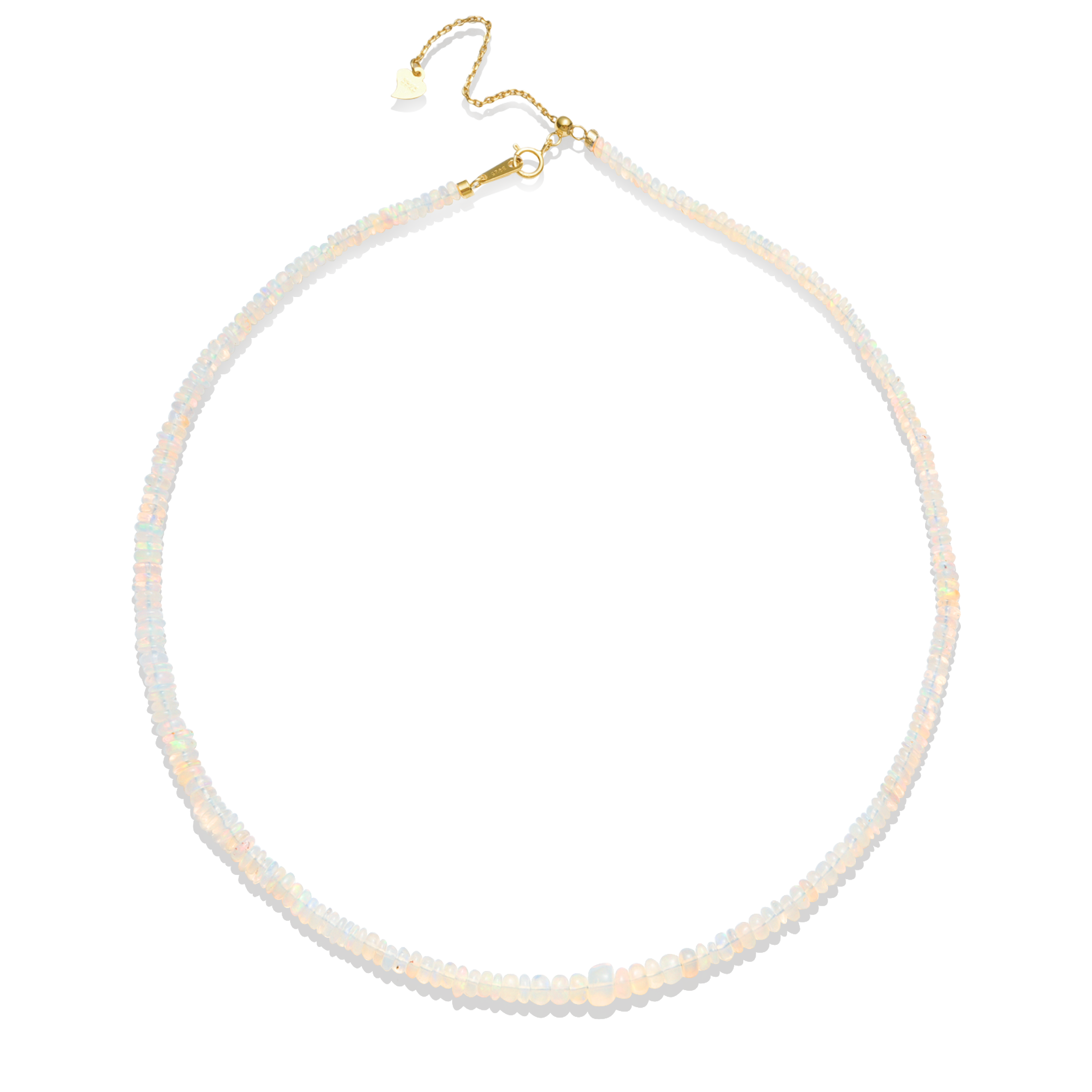 Horizon Glow Beaded Necklace - Opal