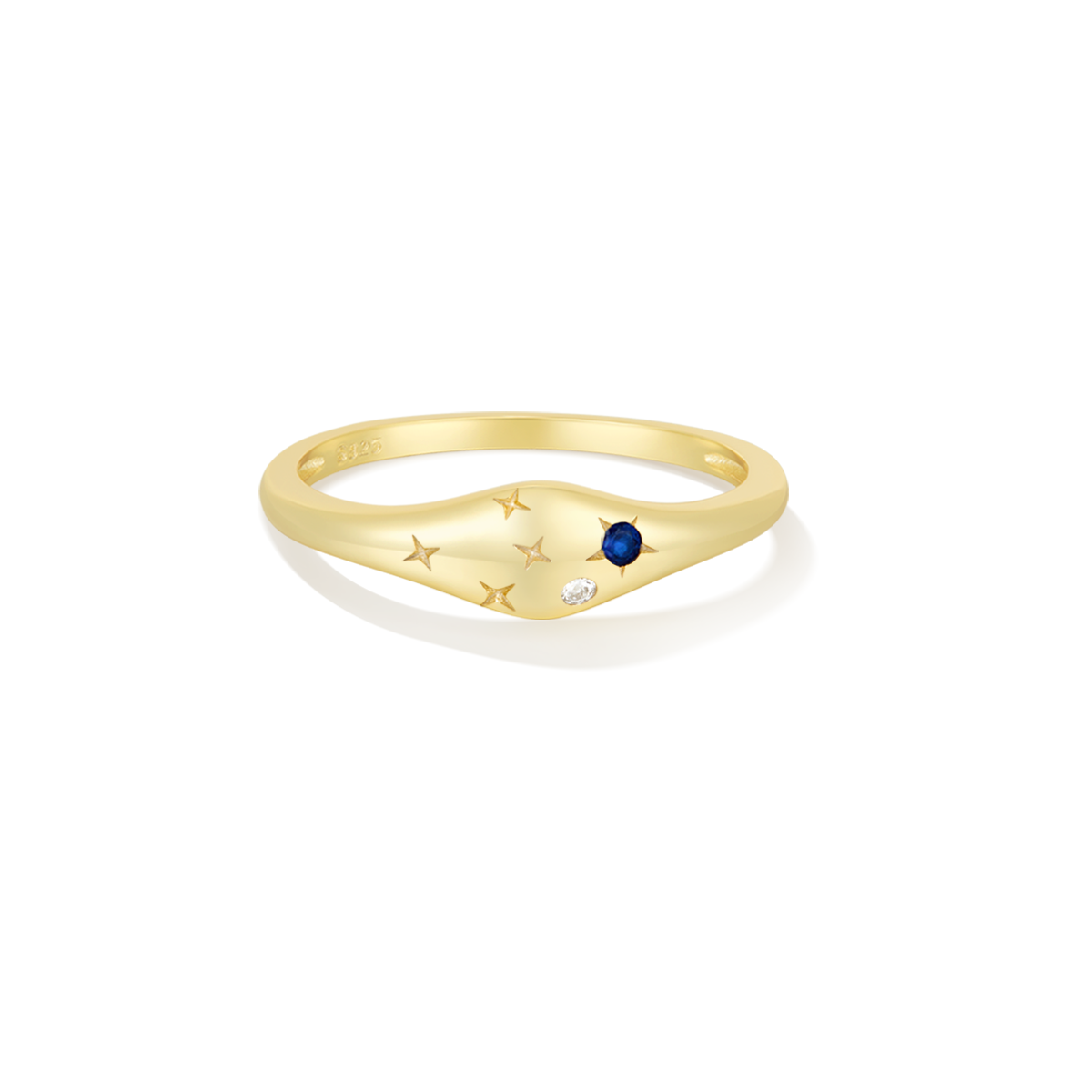 Virtuous Virgo Stellar Cartography Signet Ring