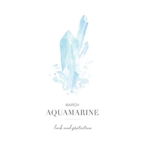 Aquamarine on sale march birthstone