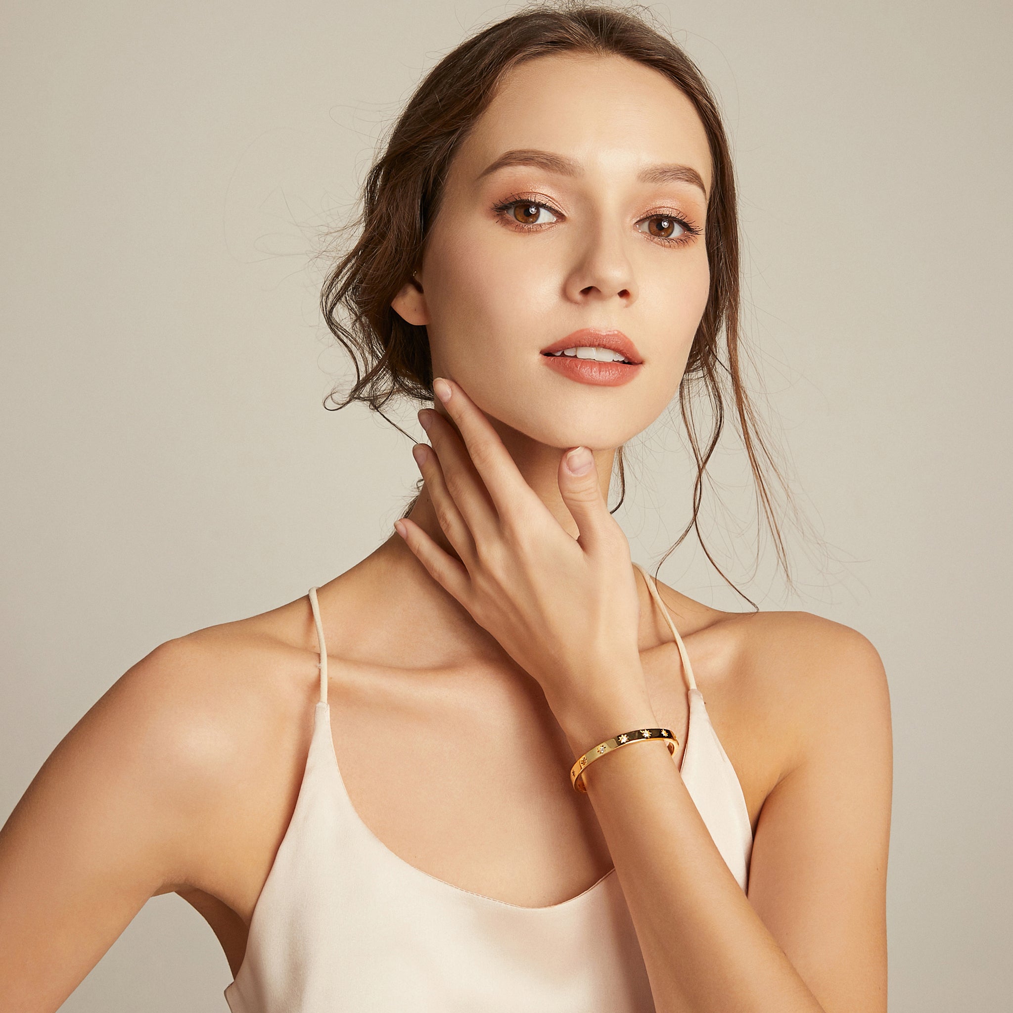 Celestial Constellation Cuff - Yellow Gold