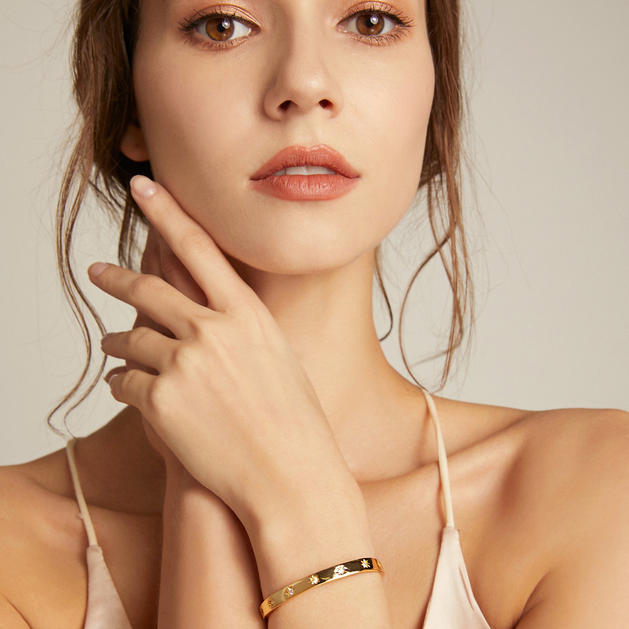 Celestial Constellation Cuff - Yellow Gold