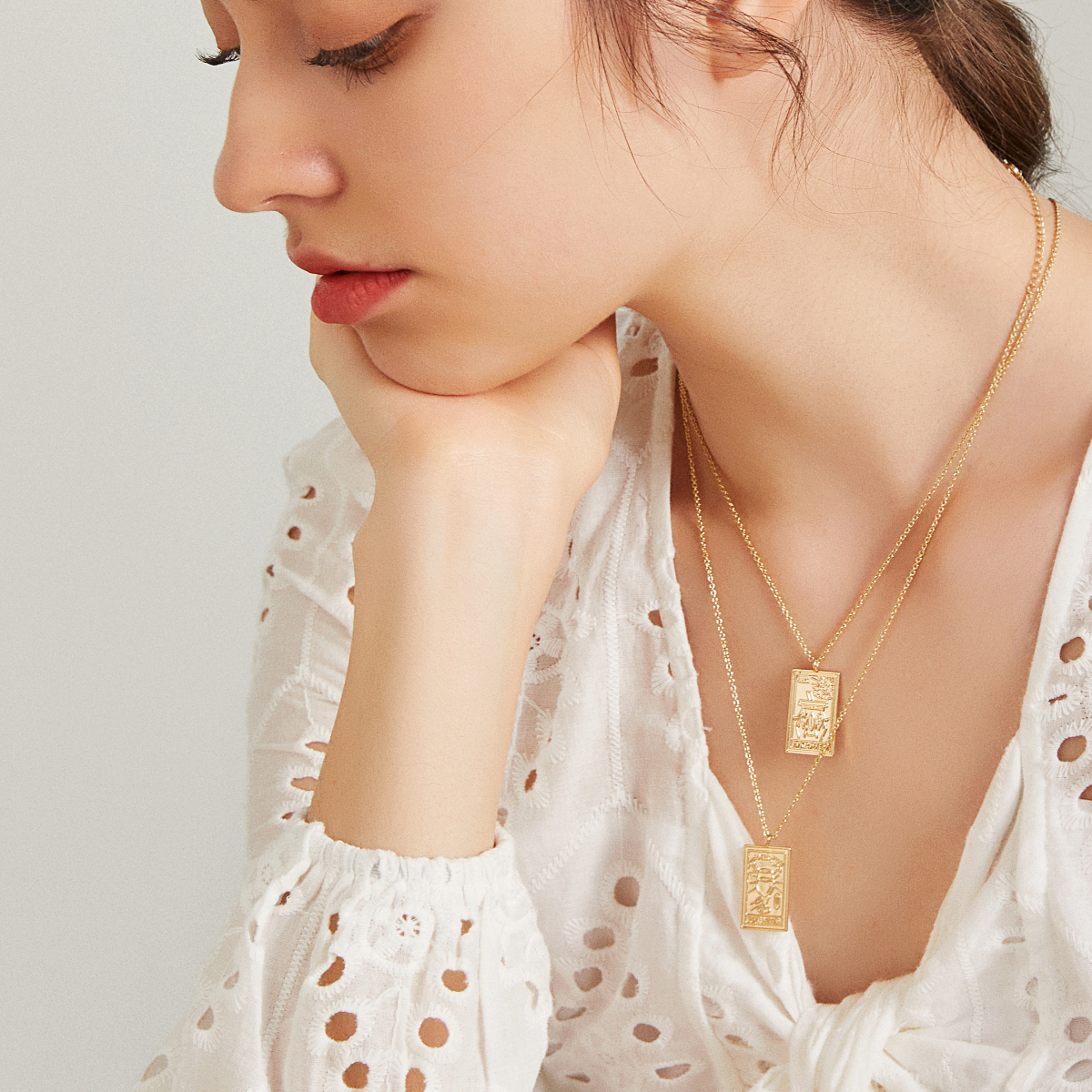 The Fine Wine Tarot Card Necklace