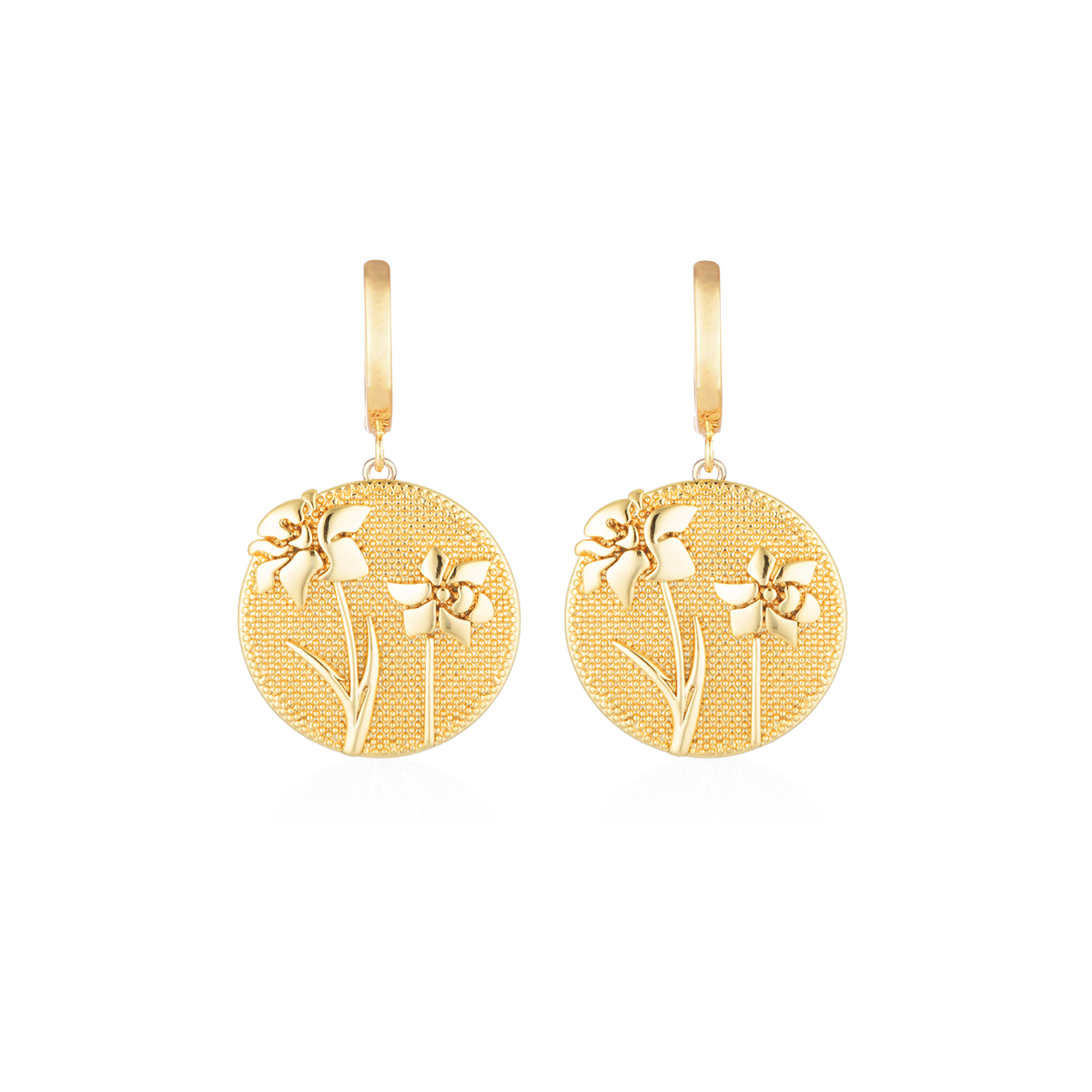 December Birthflower Earrings - Dainty Daffodil