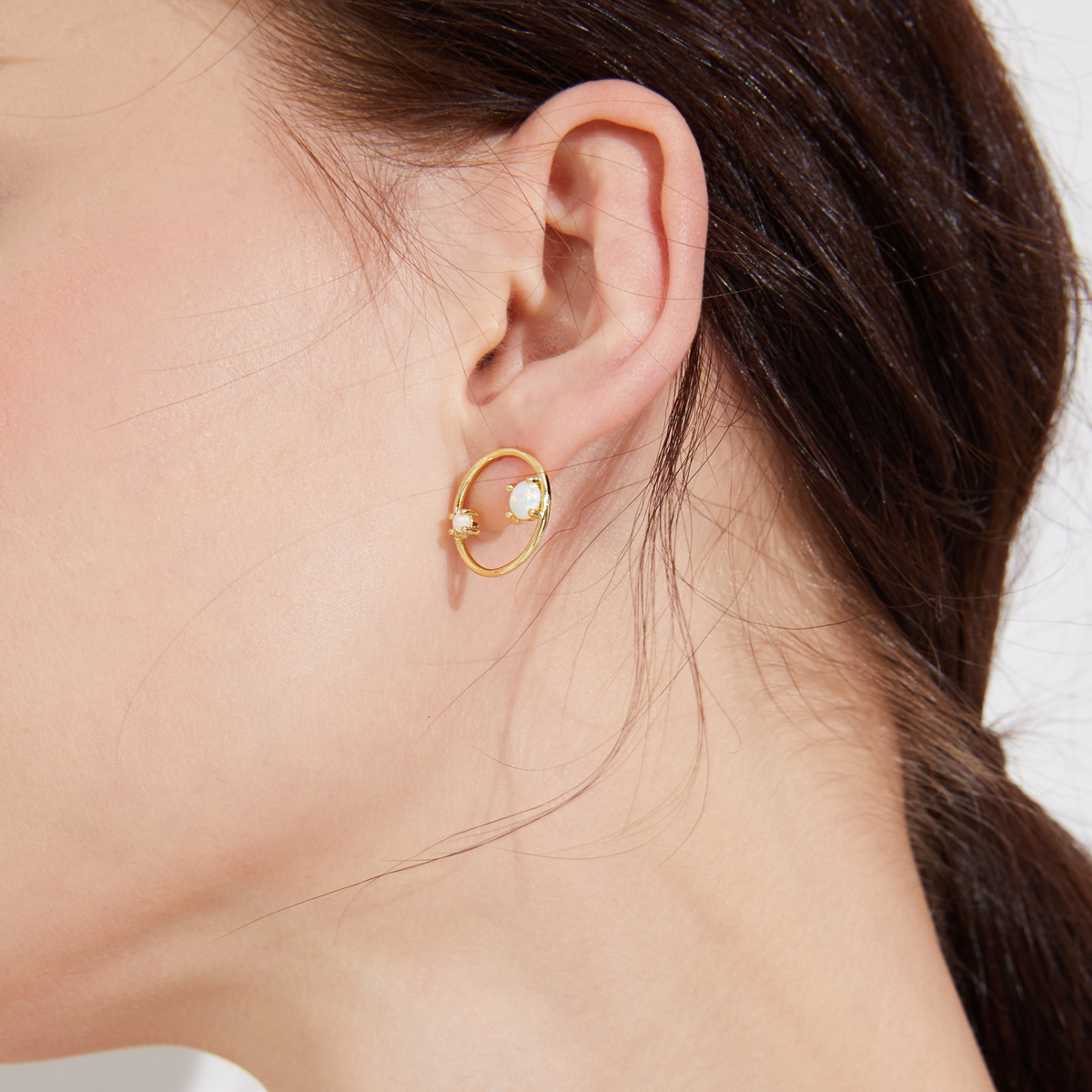 Ring of Jewels Earrings - Yellow Gold