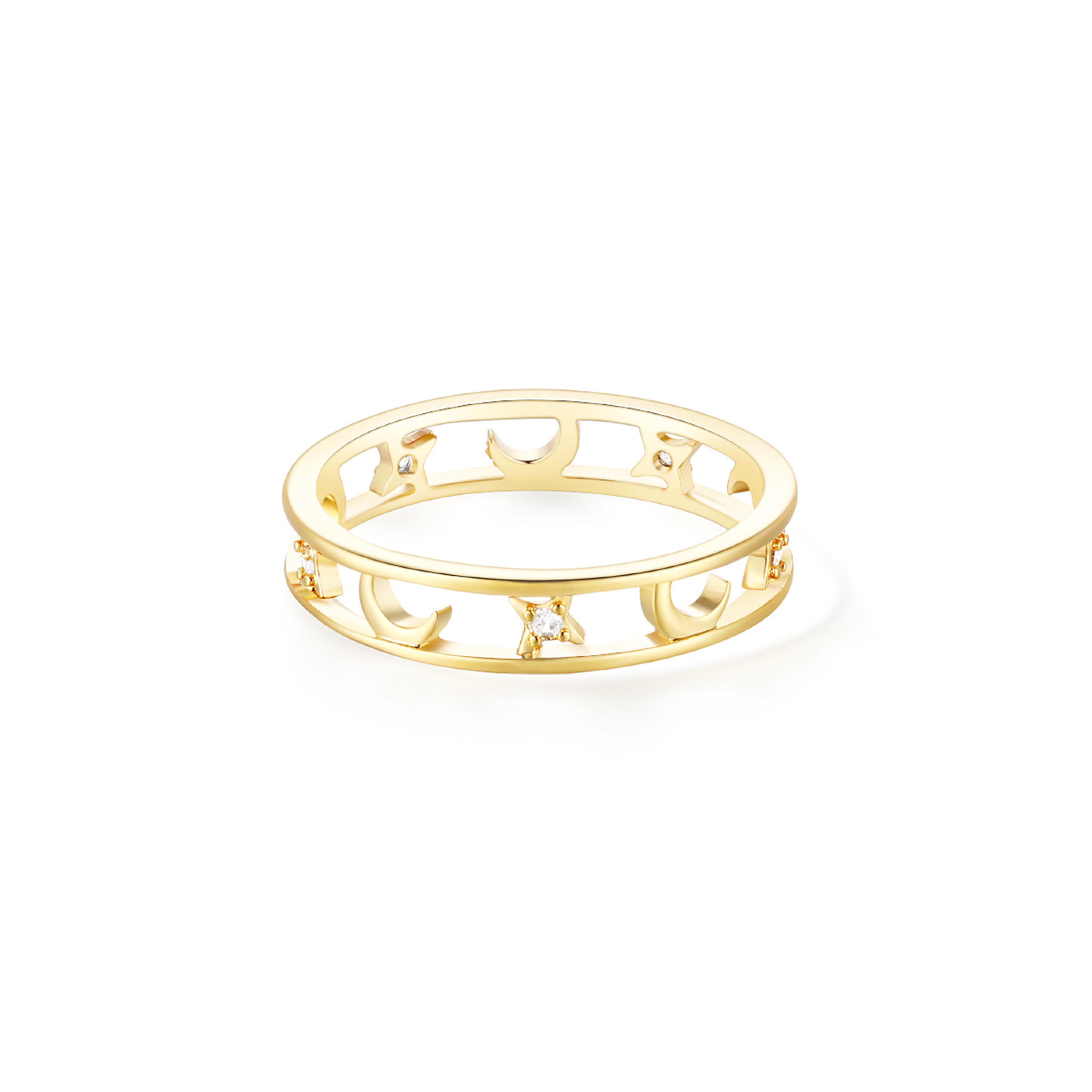 Orbital Eclipse Ring - Yellow Gold