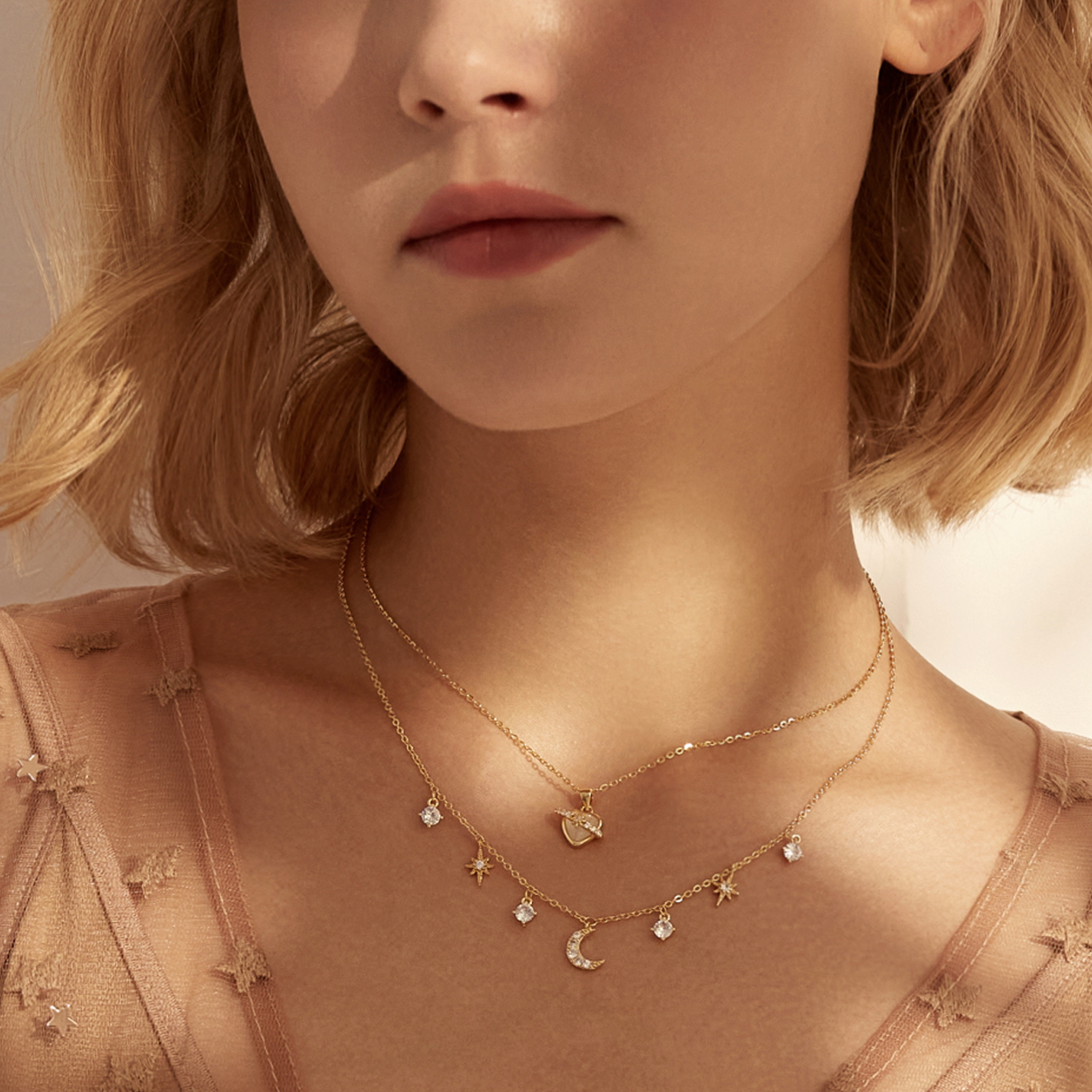 Radiate Love Planet Necklace