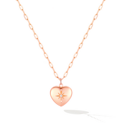 LoveHeart Necklace - Rose Gold