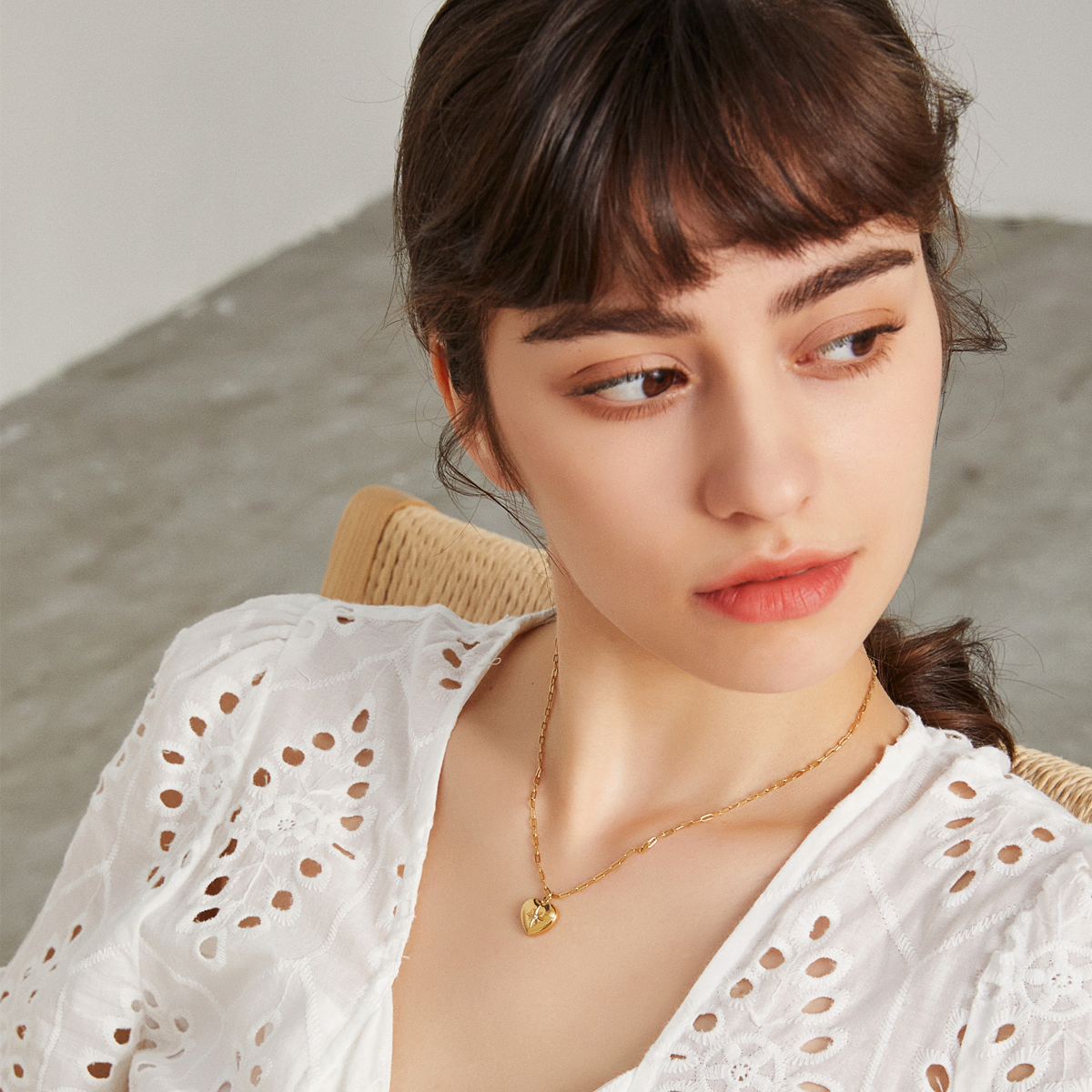 LoveHeart Necklace - Rose Gold