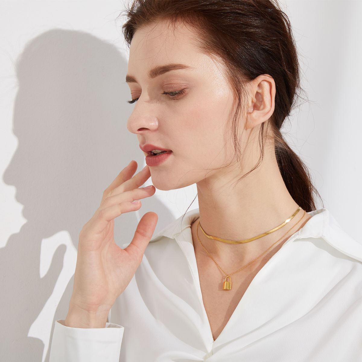 The 5th Avenue Snake Chain Choker - Silver