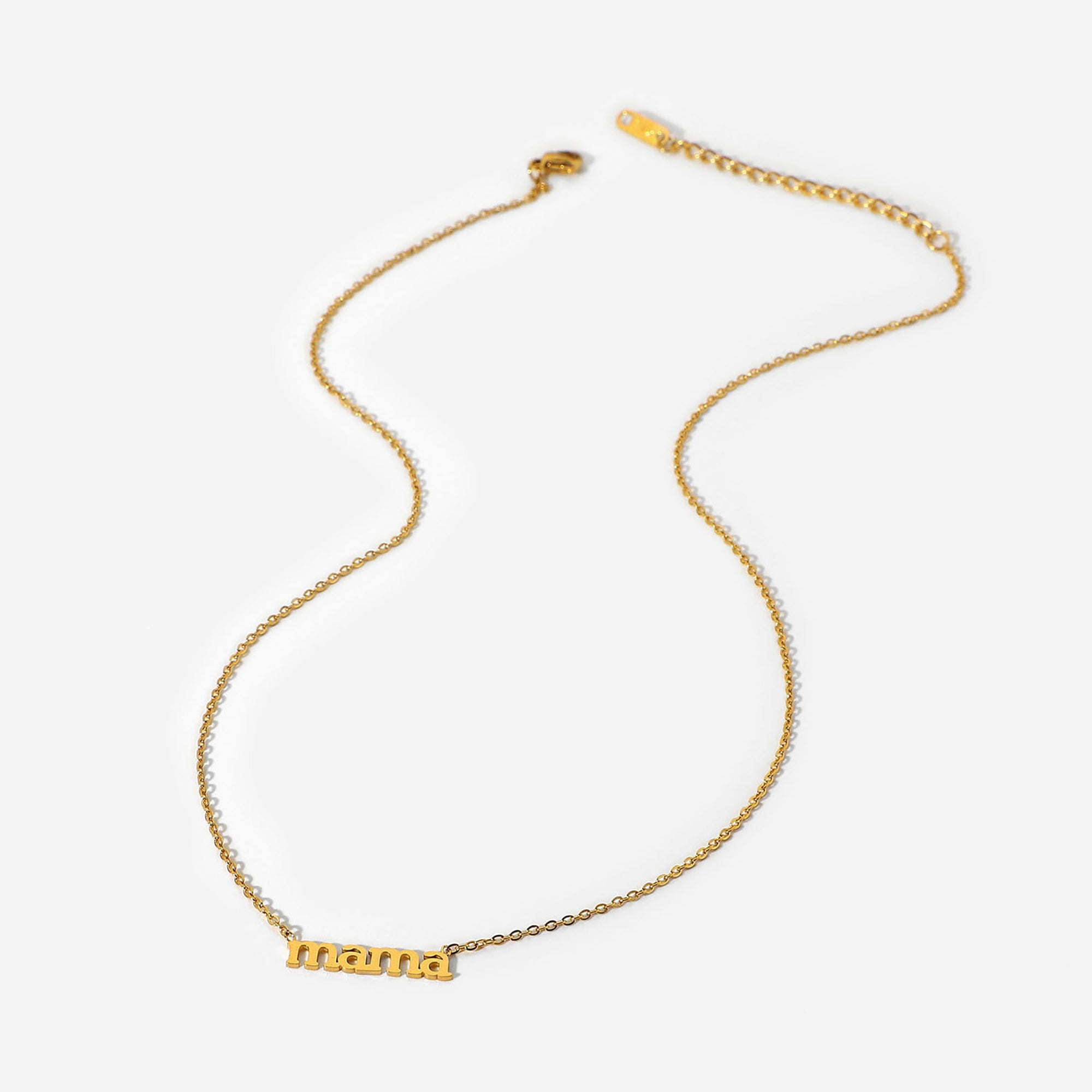 Mama Script Necklace