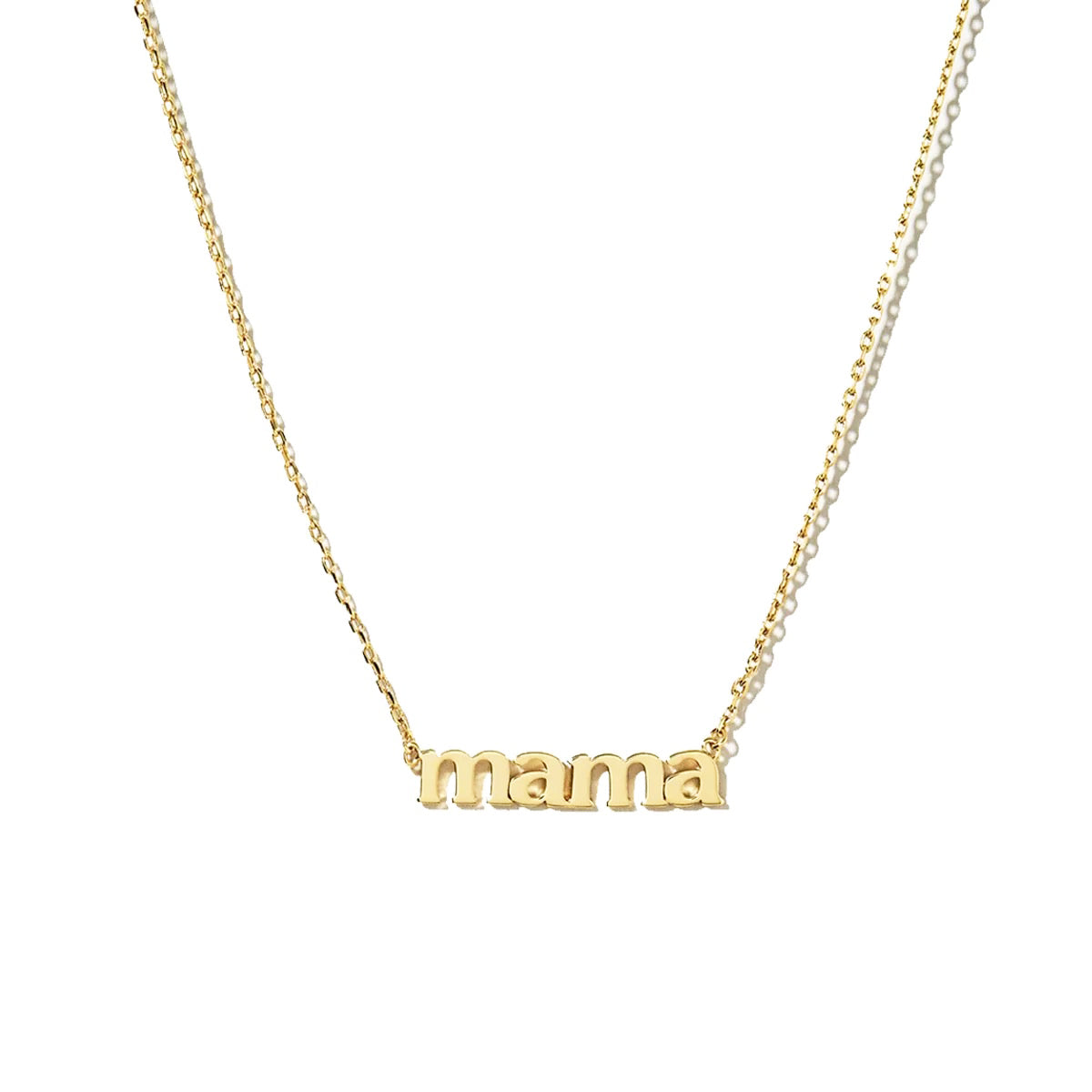 Mama Script Necklace