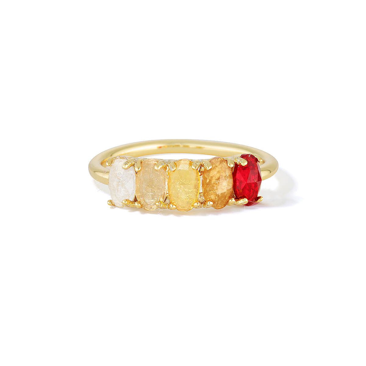 Curative Fire - January Birthstone Ring (Garnet)