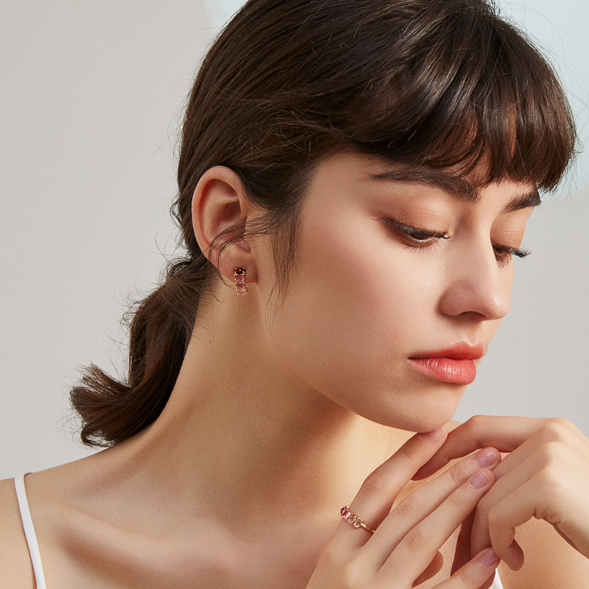 Curative Fire - January Birthstone Earrings (Garnet)