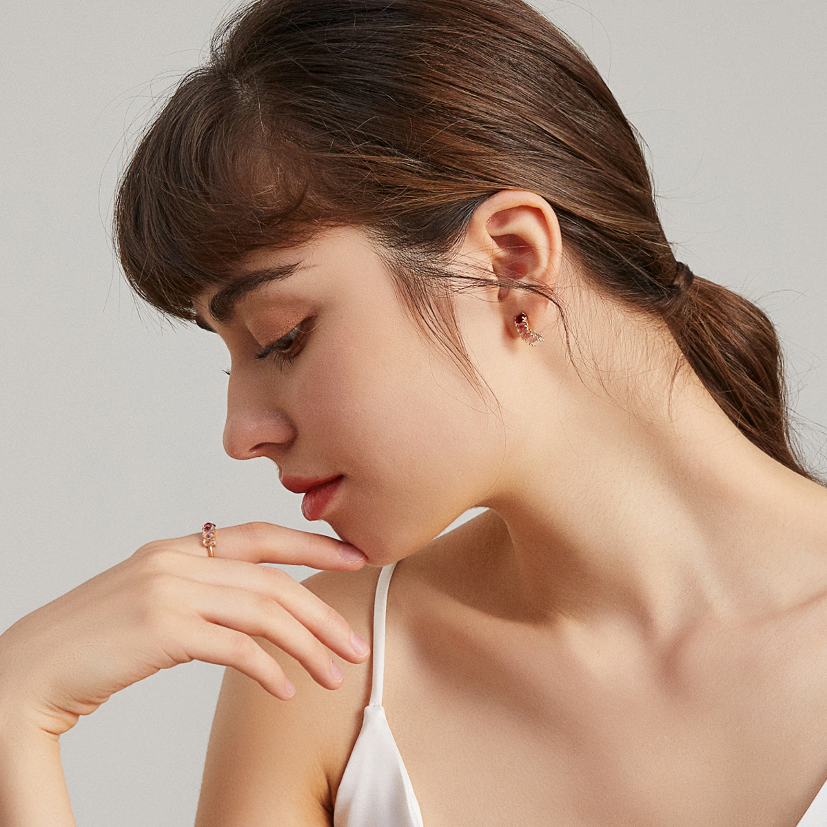 Curative Fire - January Birthstone Earrings (Garnet)