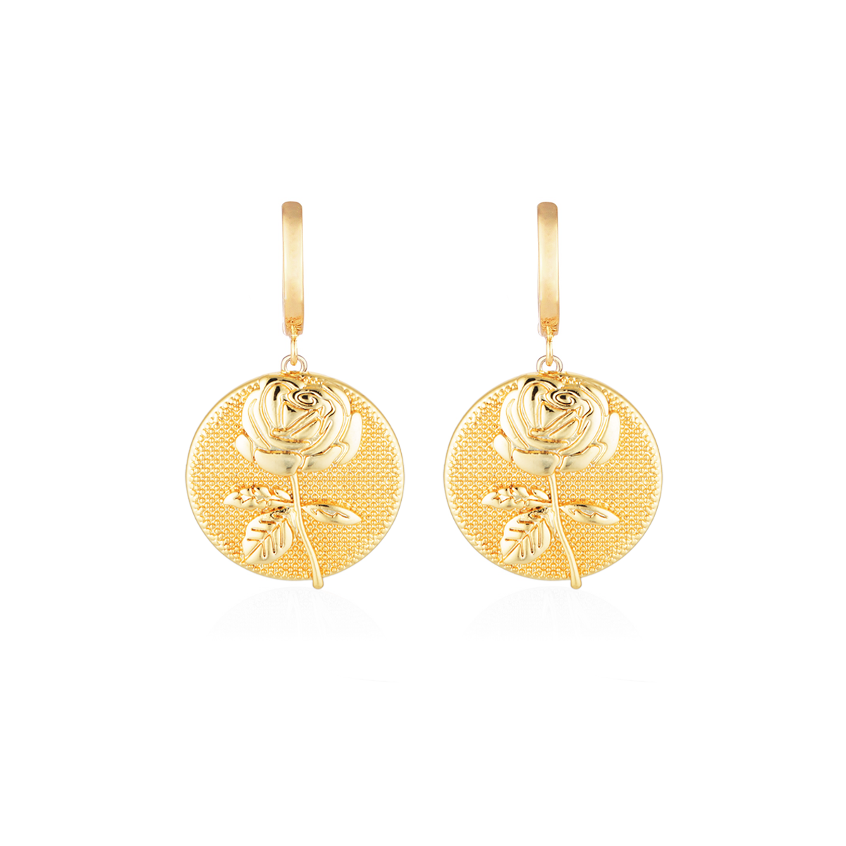 June Birthflower Earrings - Rosey Rose