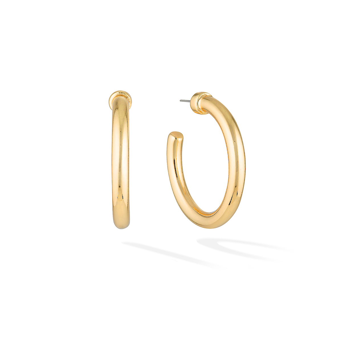 SoHo Chunky Hoops - Yellow Gold