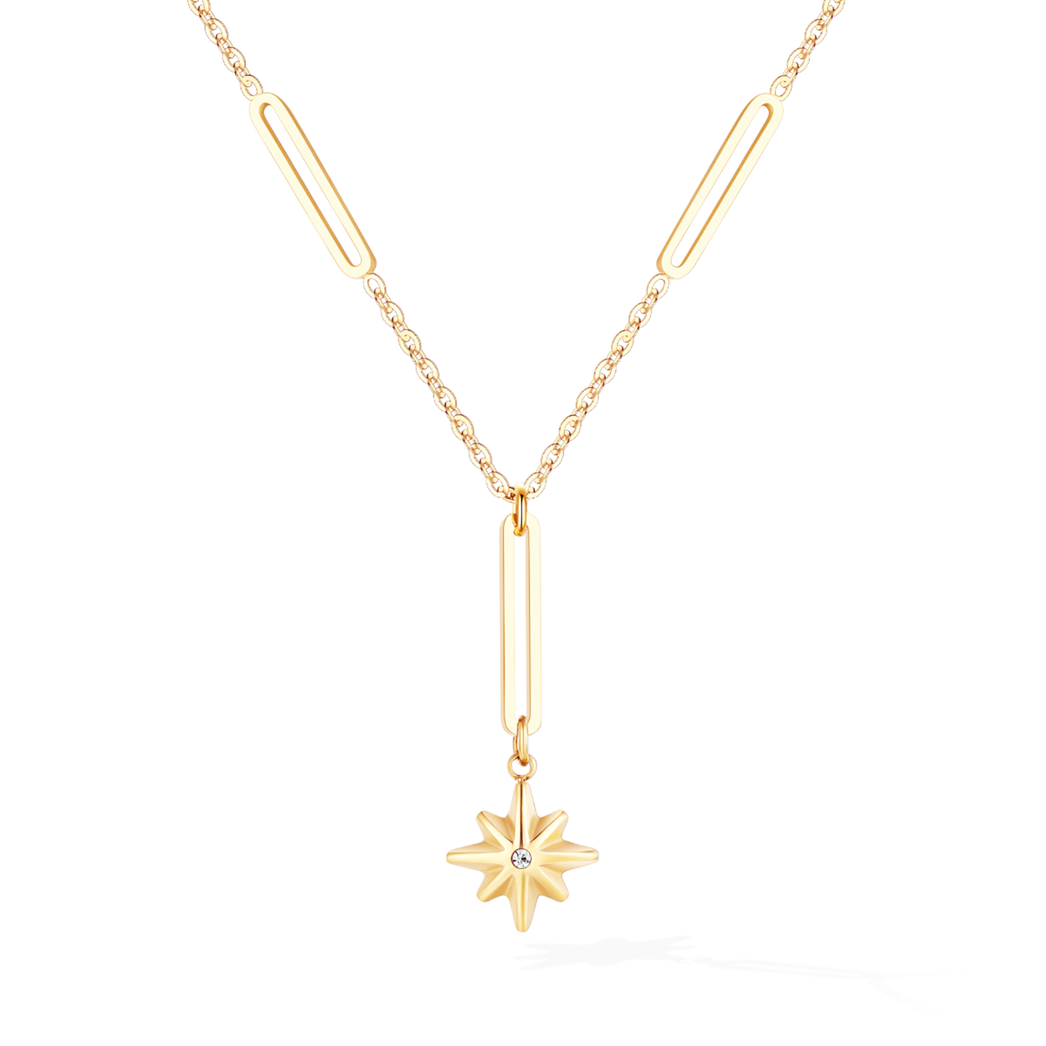 Starlight Lariat Necklace - Yellow Gold