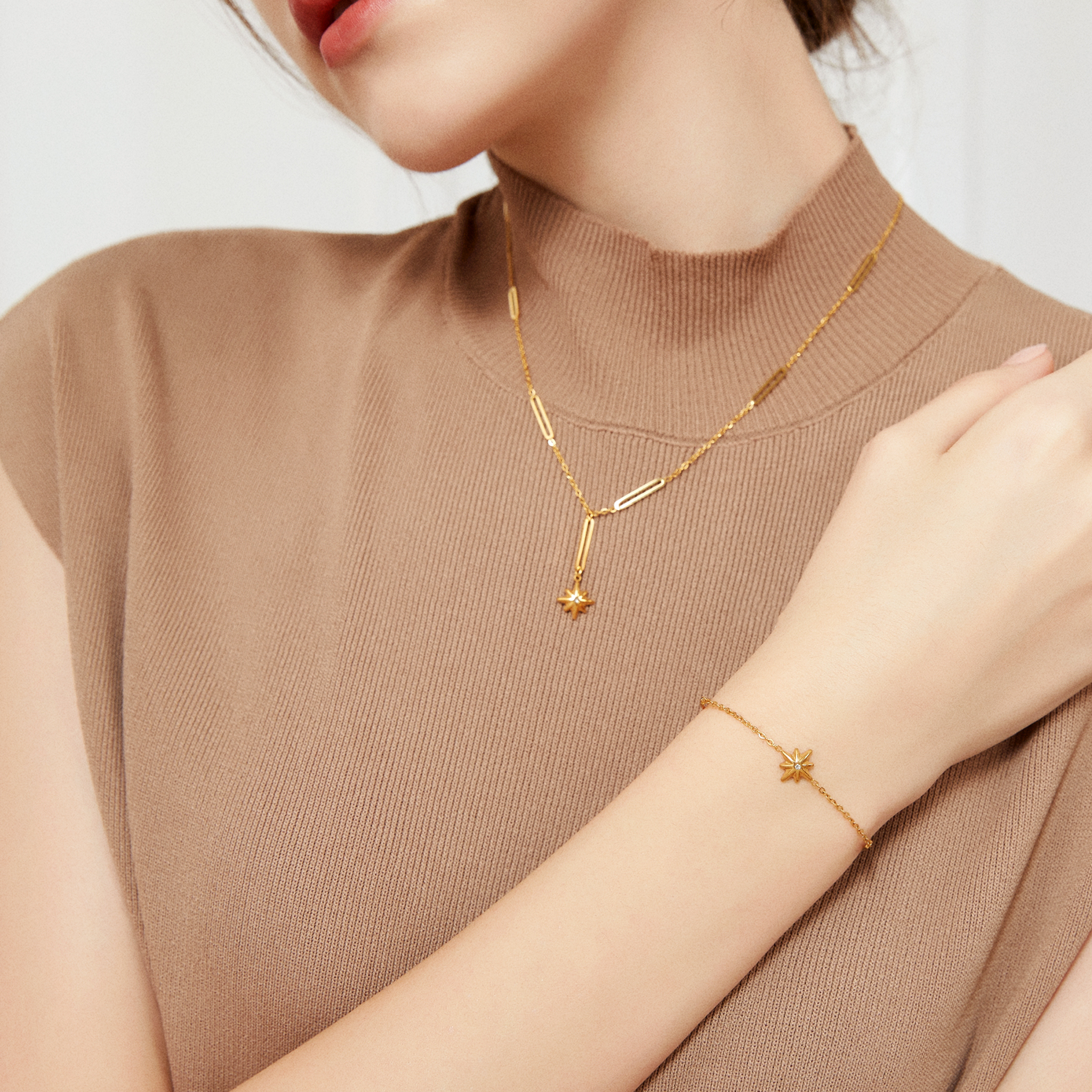 Starlight Chain Bracelet - Yellow Gold