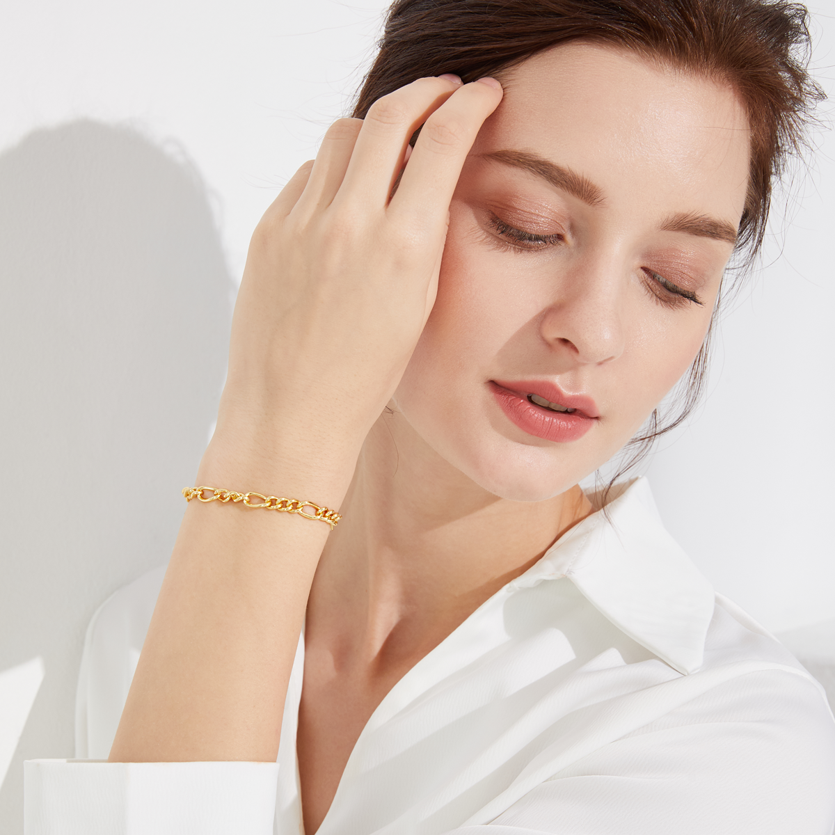 Calabasas Oval Link Bracelet - Yellow Gold