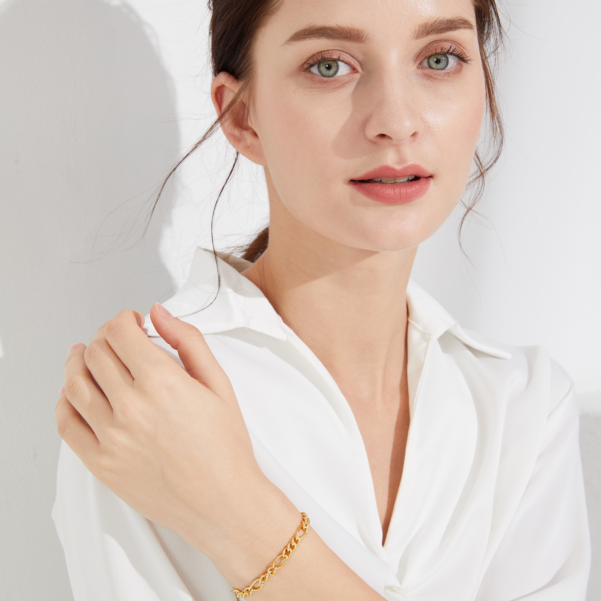 Calabasas Oval Link Bracelet - Silver