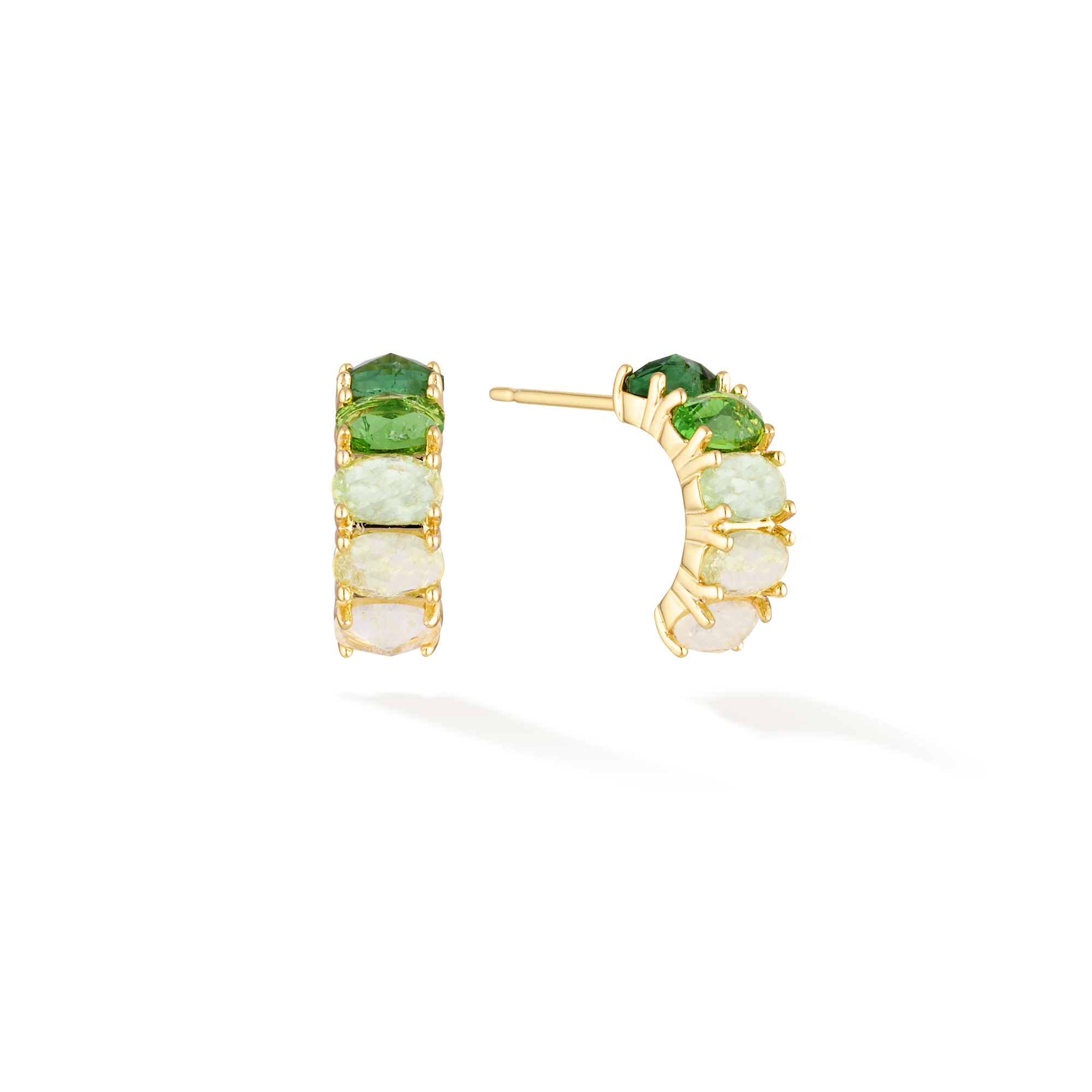 Heart of Wisdom - May Birthstone Earrings (Emerald)