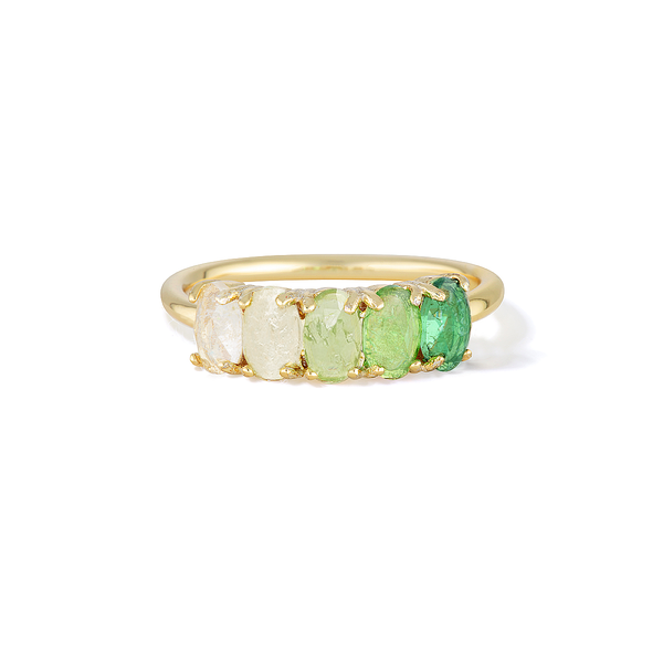 Heart of Wisdom - May Birthstone Ring (Emerald)