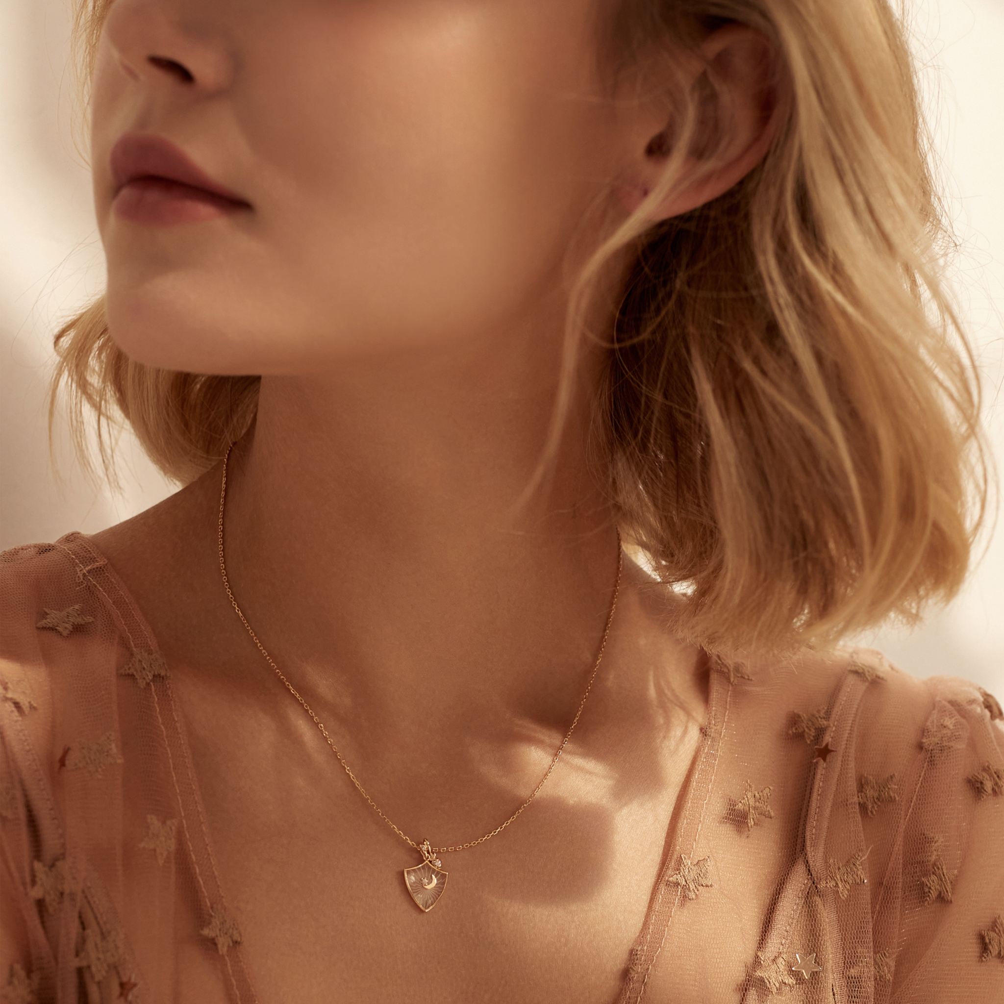 Moonlight Shield Necklace