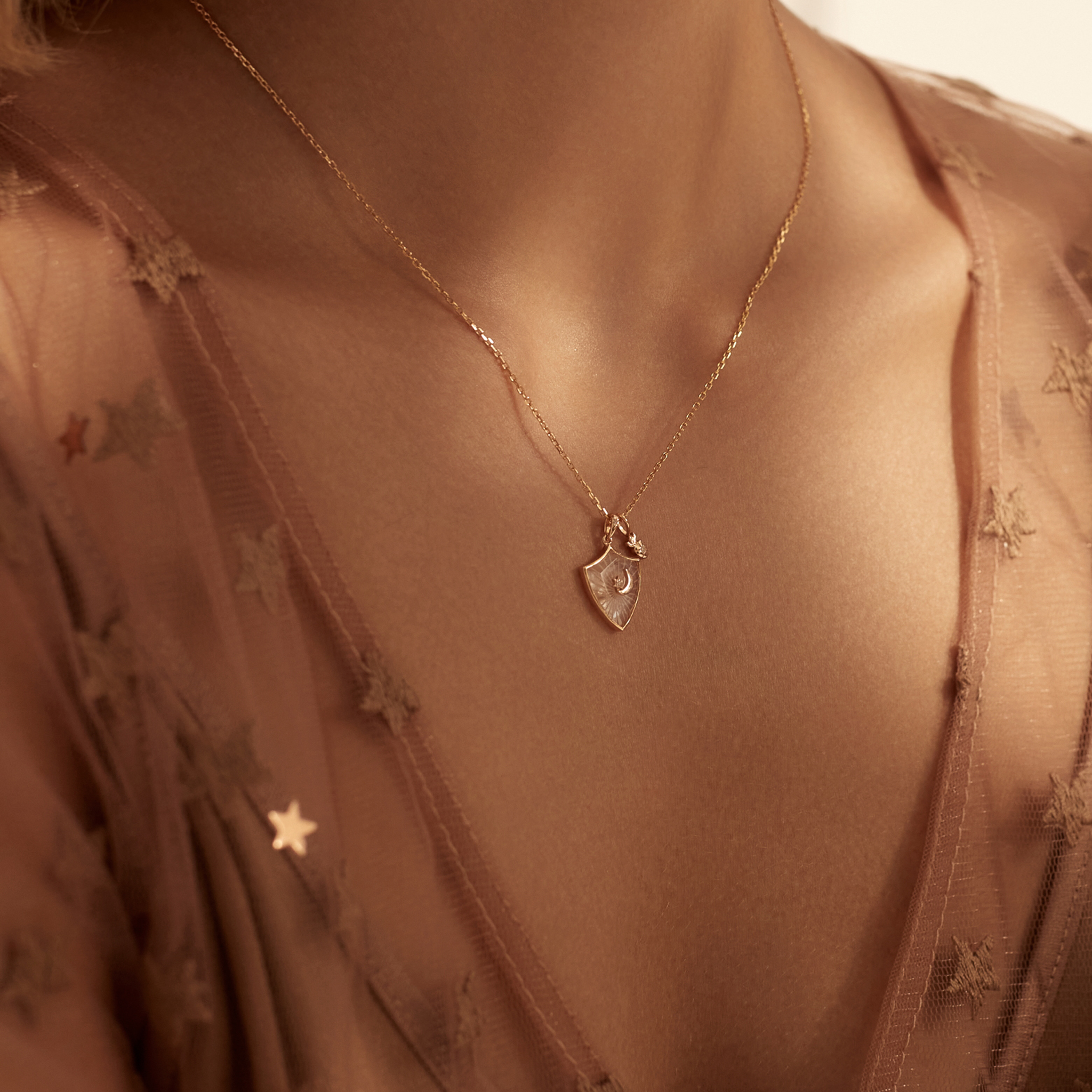 Moonlight Shield Necklace