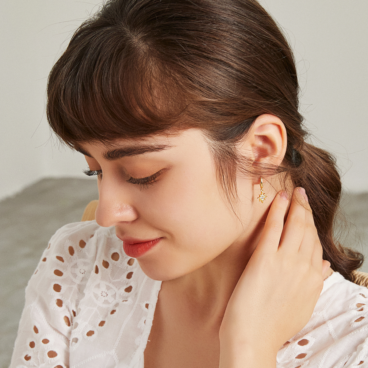 Mini Star and Moon Sleepers - Yellow Gold