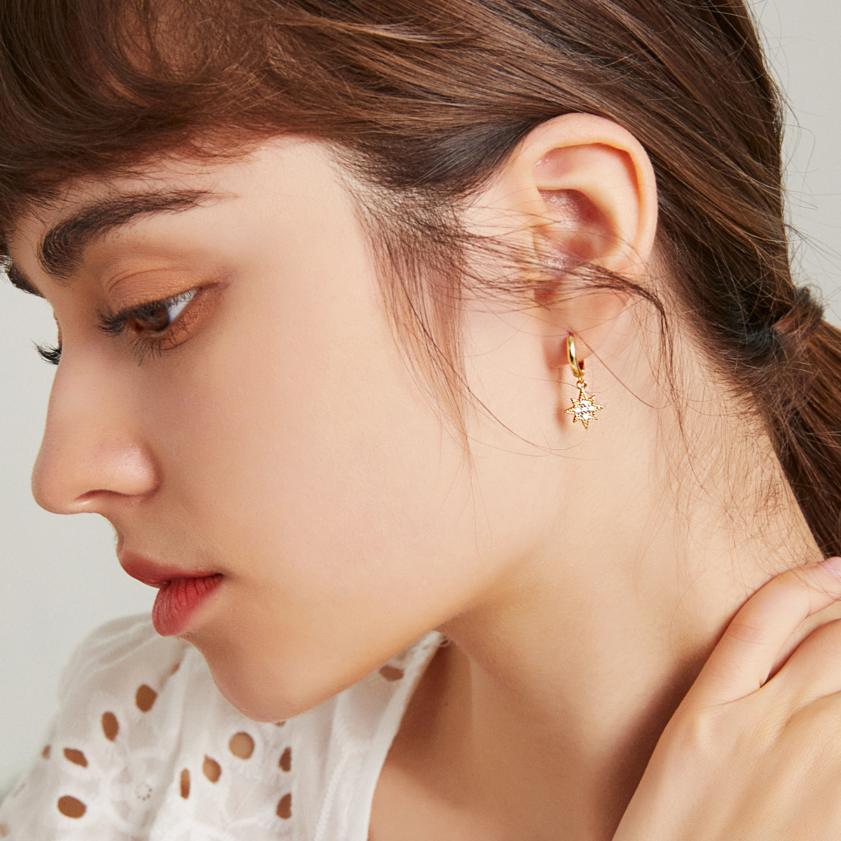 Mini Star and Moon Sleepers - Yellow Gold