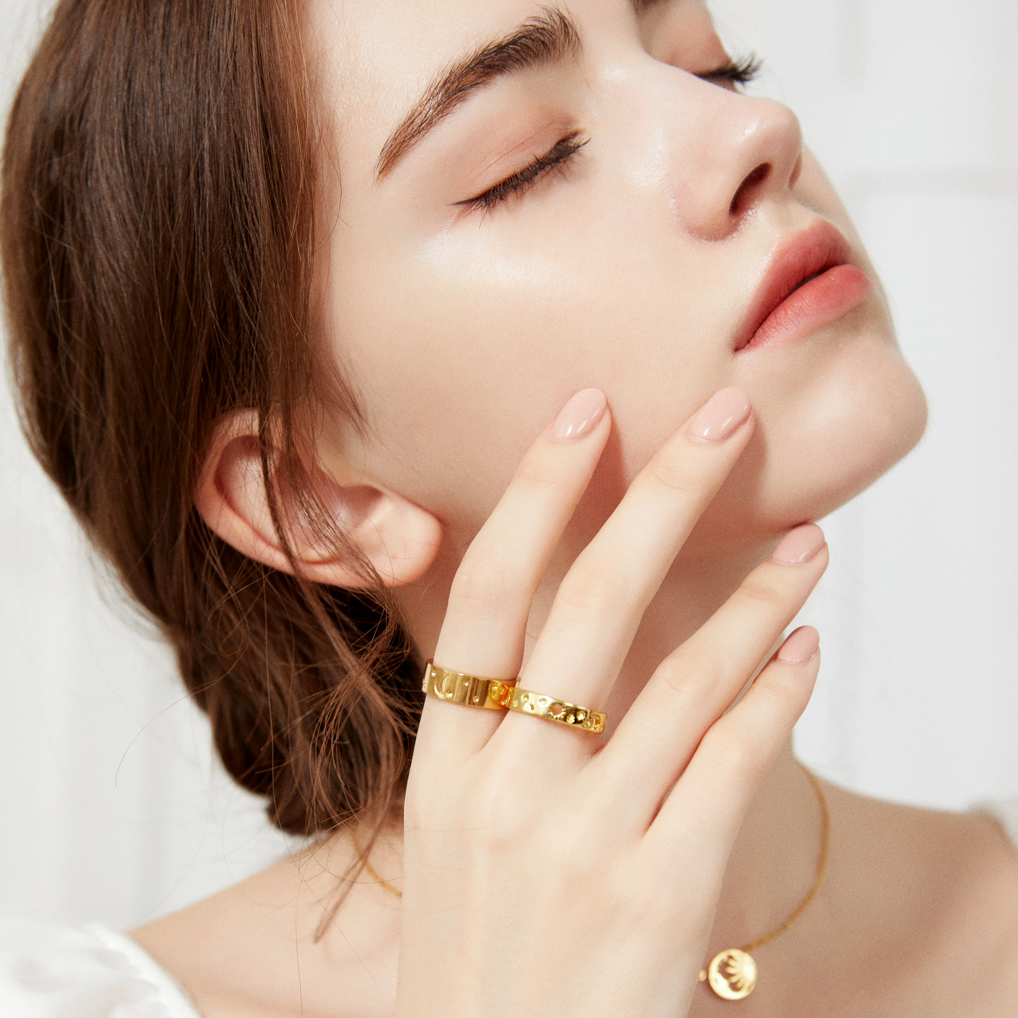 Moonphase Ring - Yellow Gold