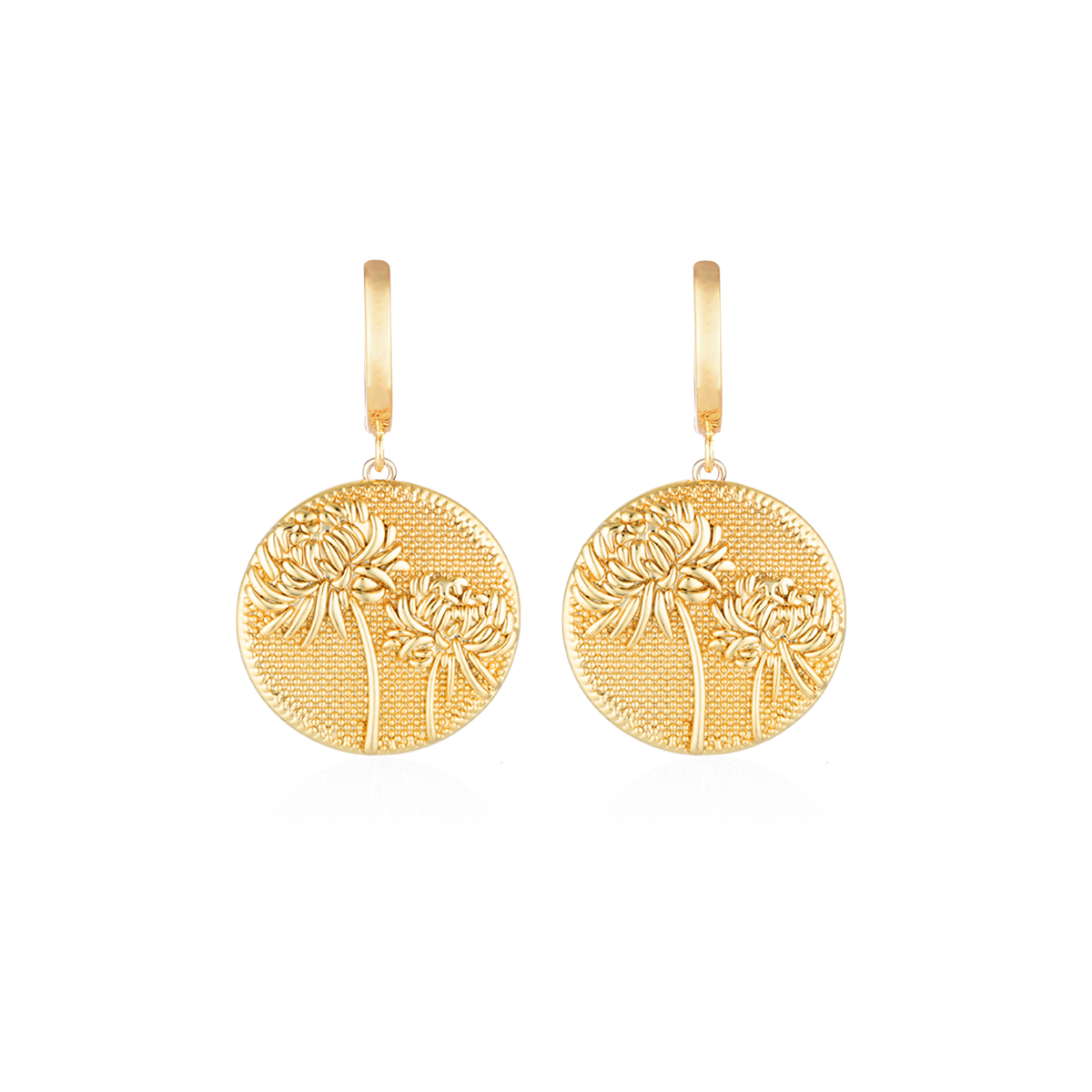 November Birthflower Earrings - Caring Chrysanthemum