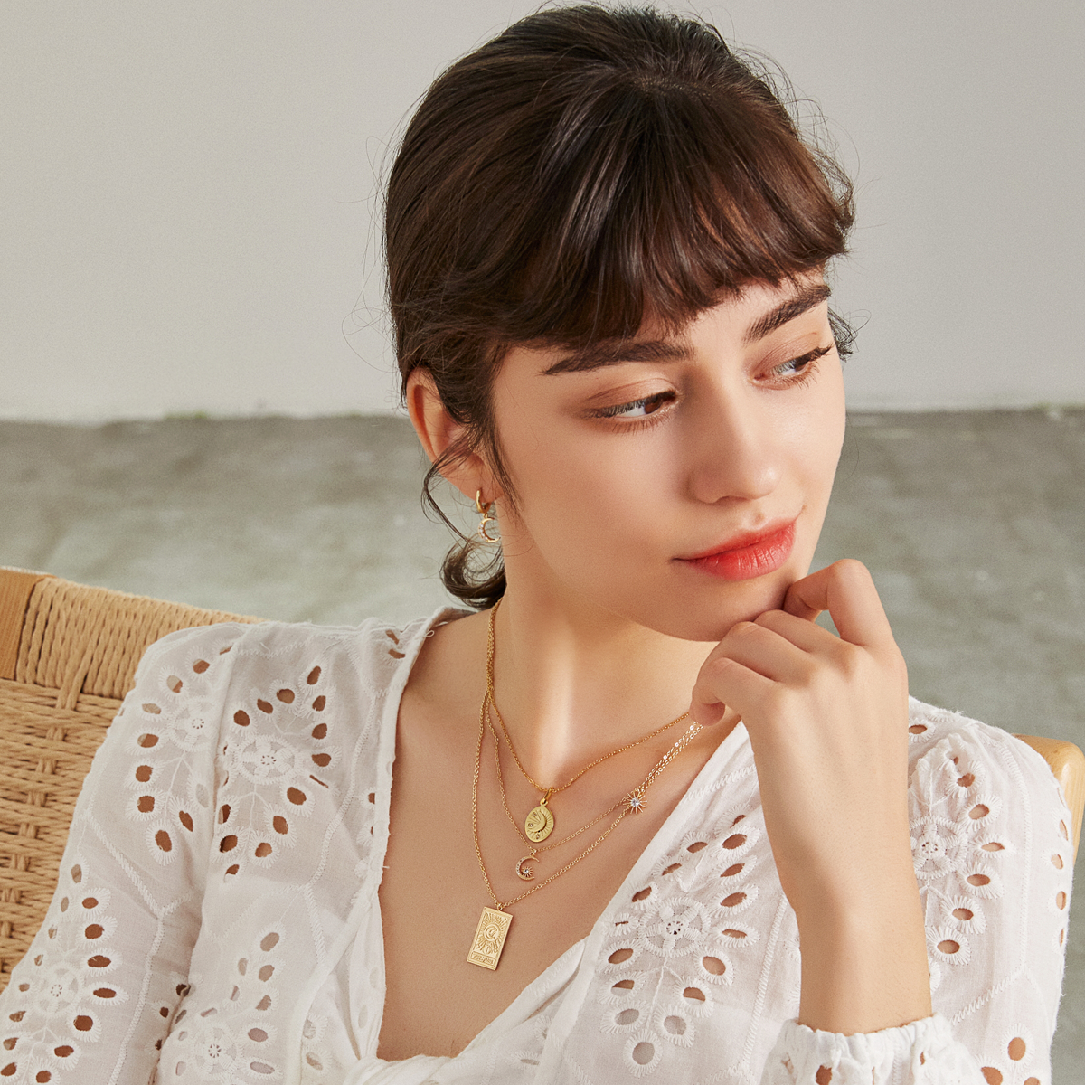 The Moon Shine Tarot Card Necklace