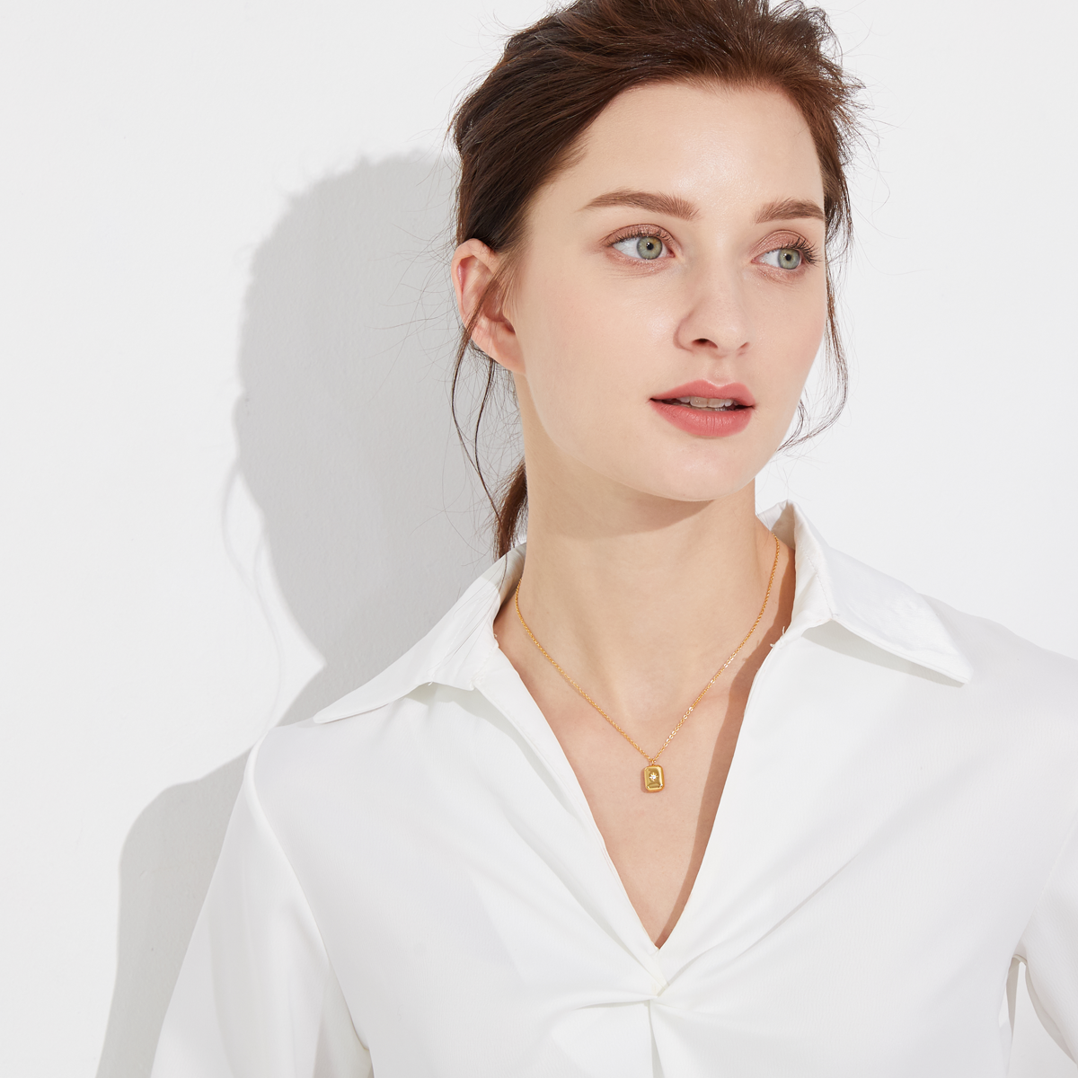 Malibu Teardrop Pépite Necklace - Yellow Gold