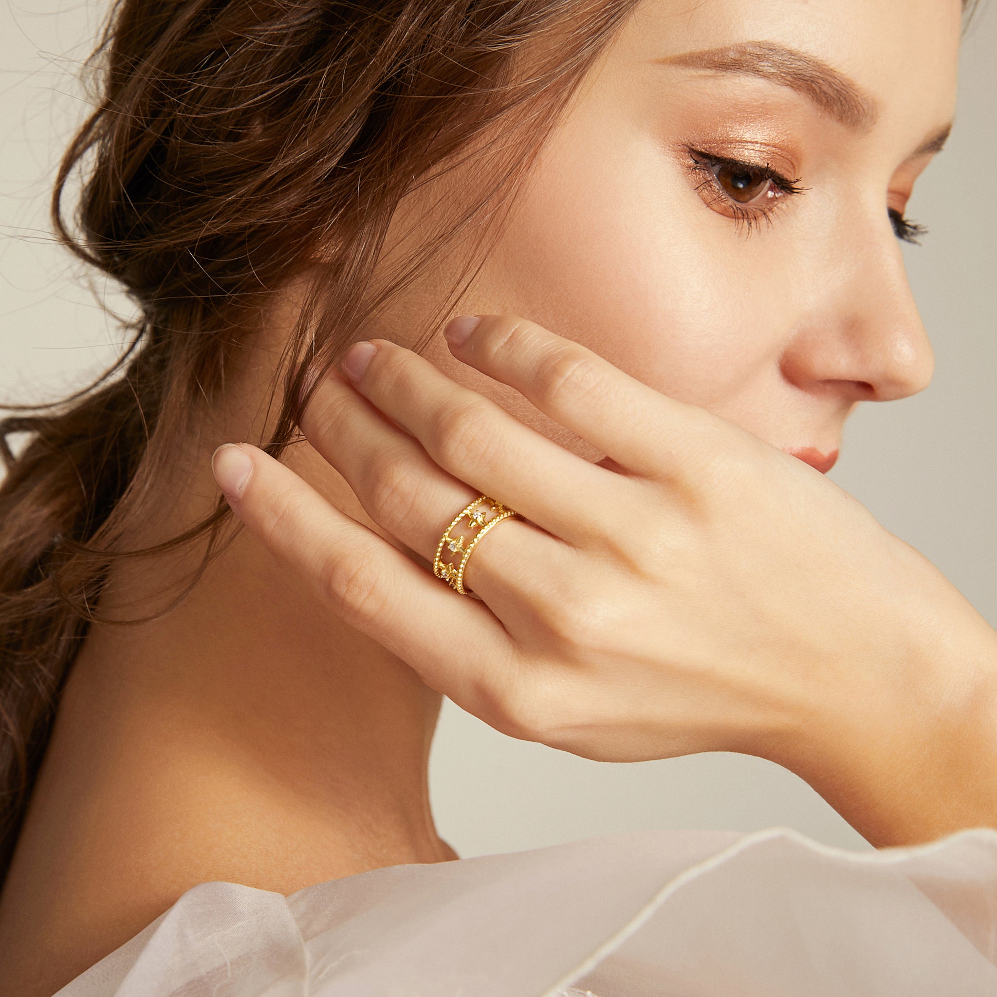 Star Crossed Ring - Yellow Gold