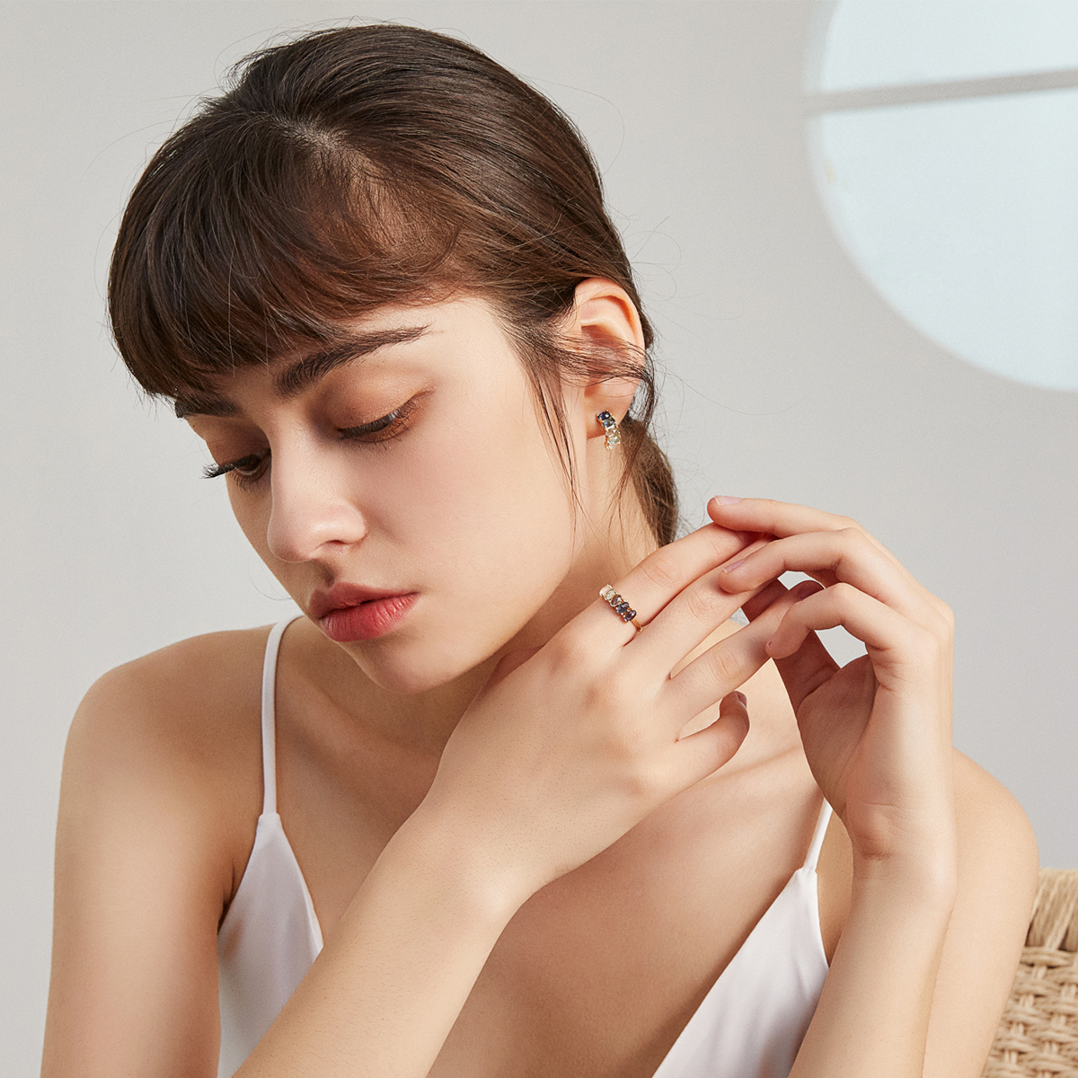 Awaken Intelligence - September Birthstone Earrings (Sapphire)