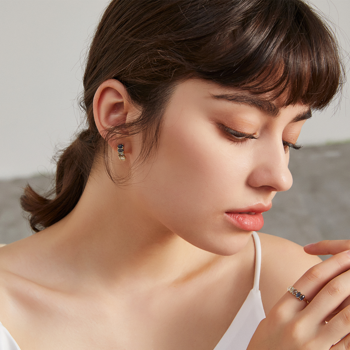 Grounding Guidance - December Birthstone Earrings (Blue Zircon)