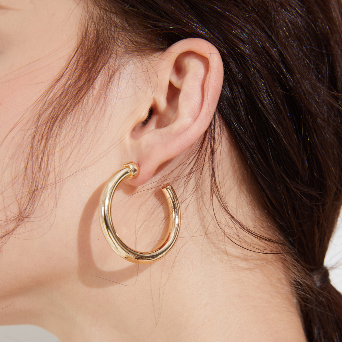 SoHo Chunky Hoops - Silver