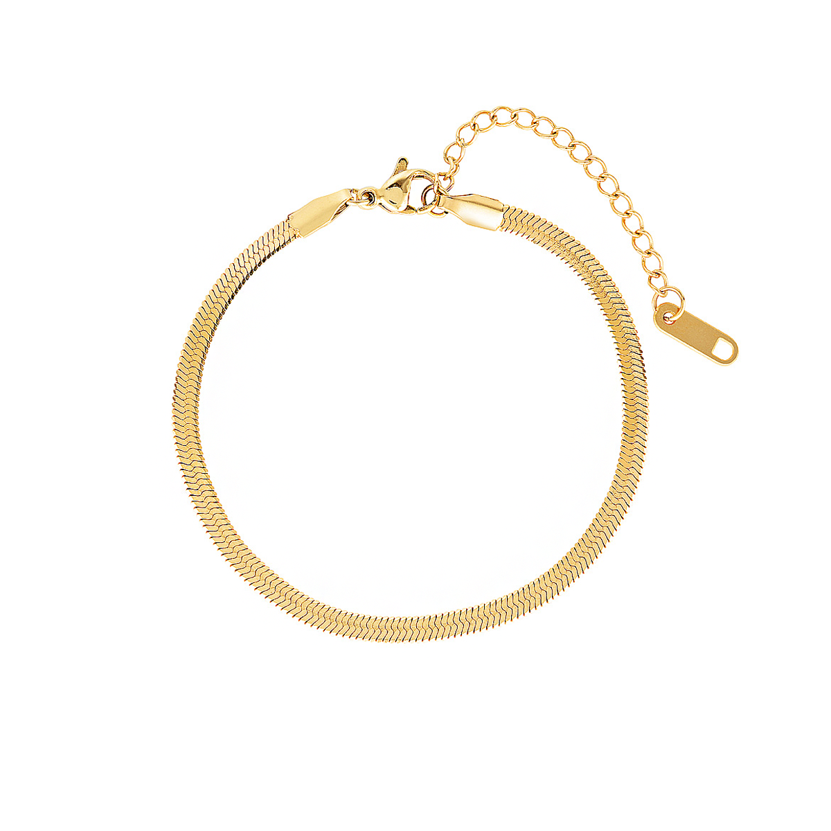 The 5th Avenue Snake Chain Bracelet - Yellow Gold