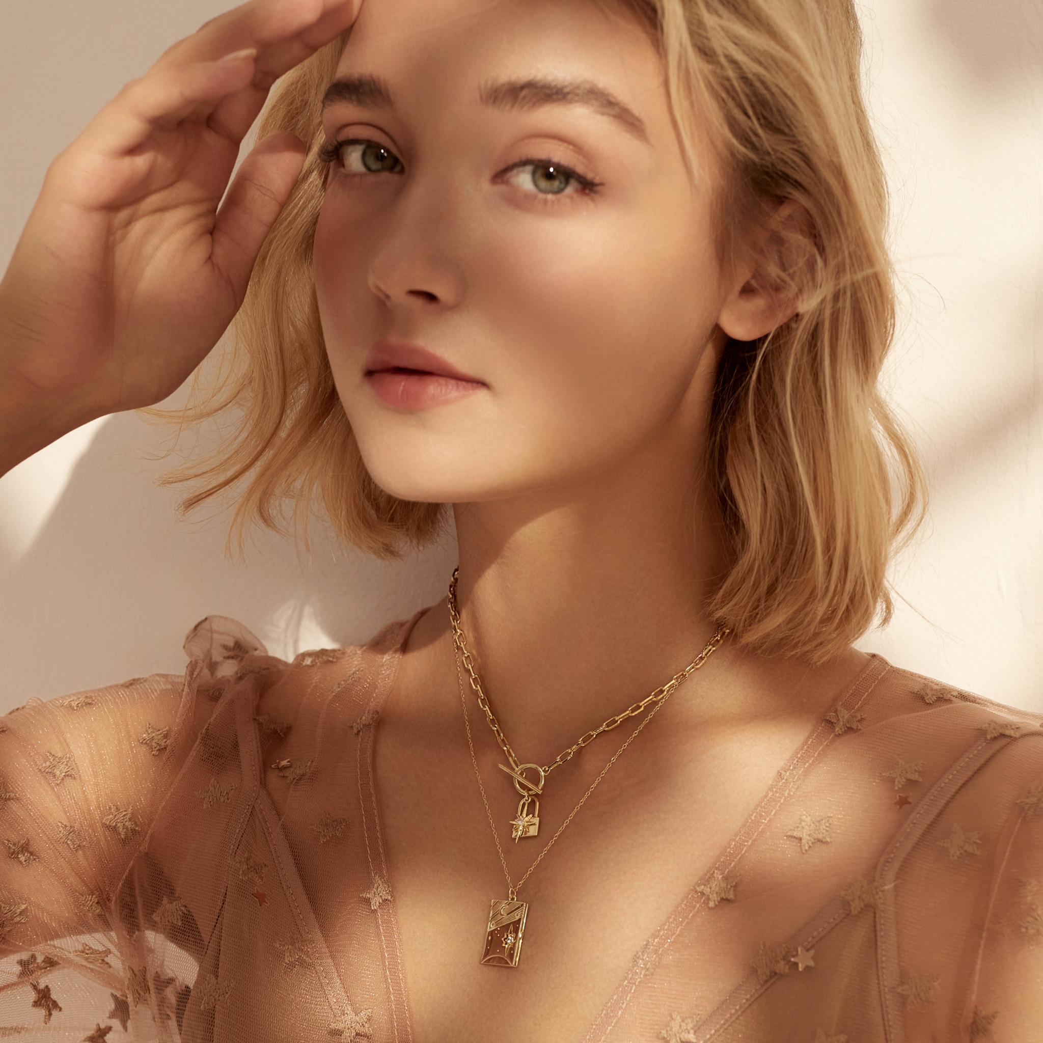 Nocturne in Gold Booklet Necklace