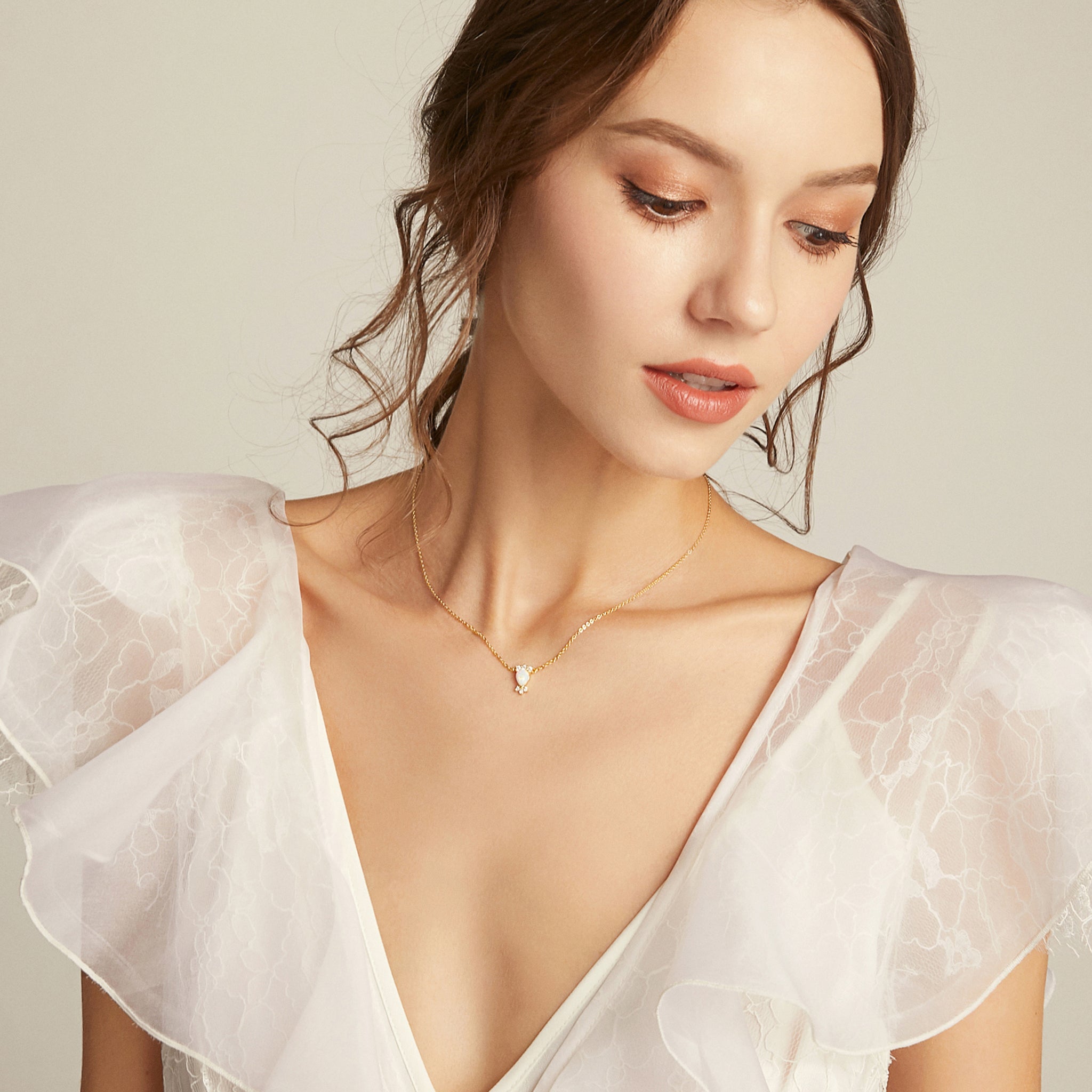 Teardrop of Aphrodite Necklace - Silver