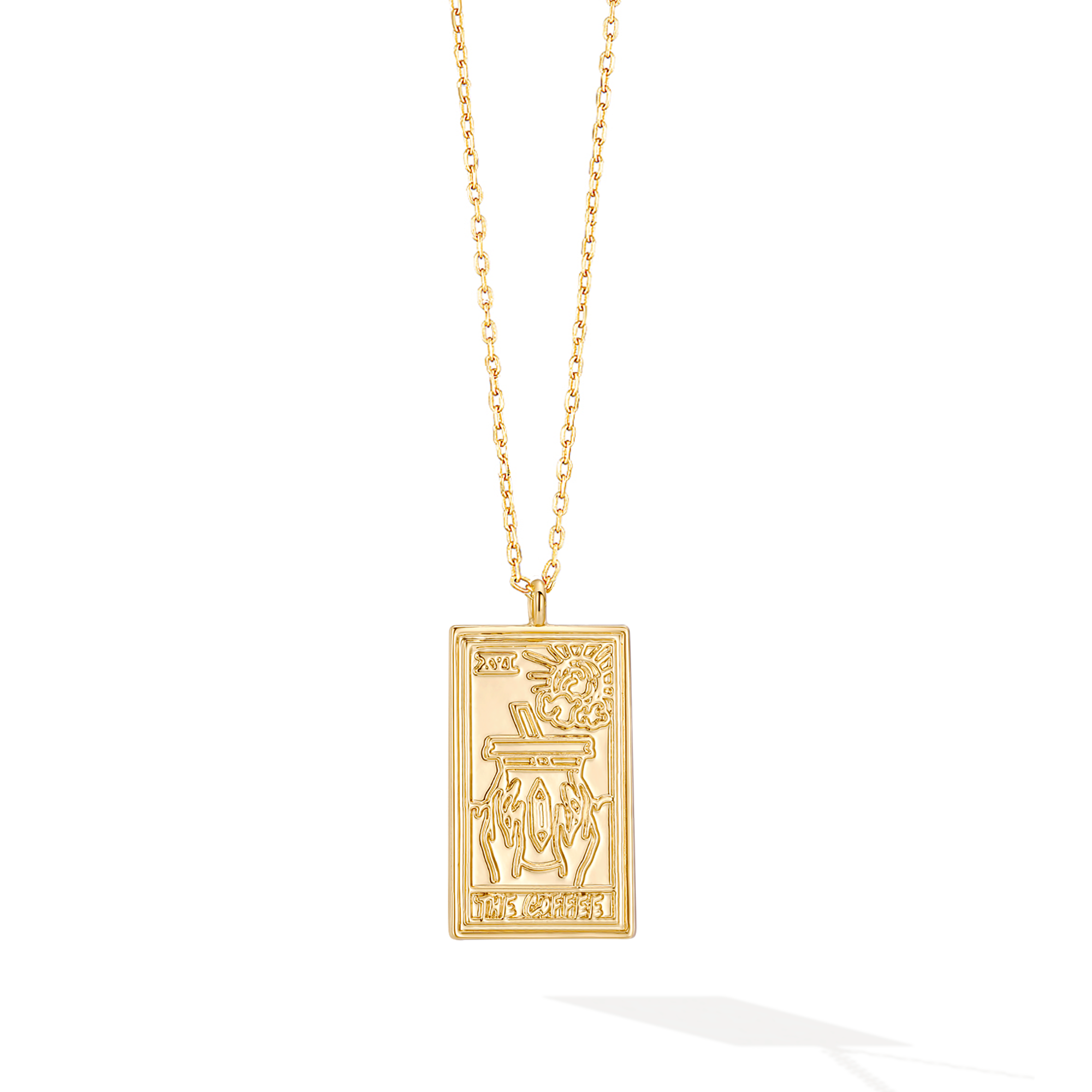 The Coffee Club Tarot Card Necklace