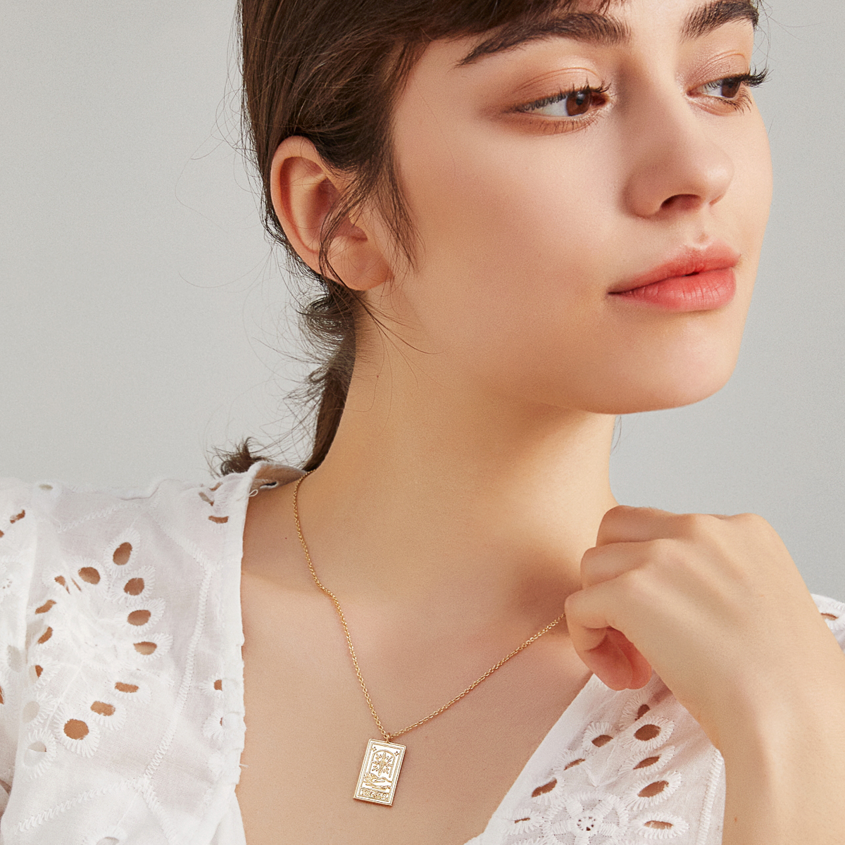 The Starry Sky Tarot Card Necklace