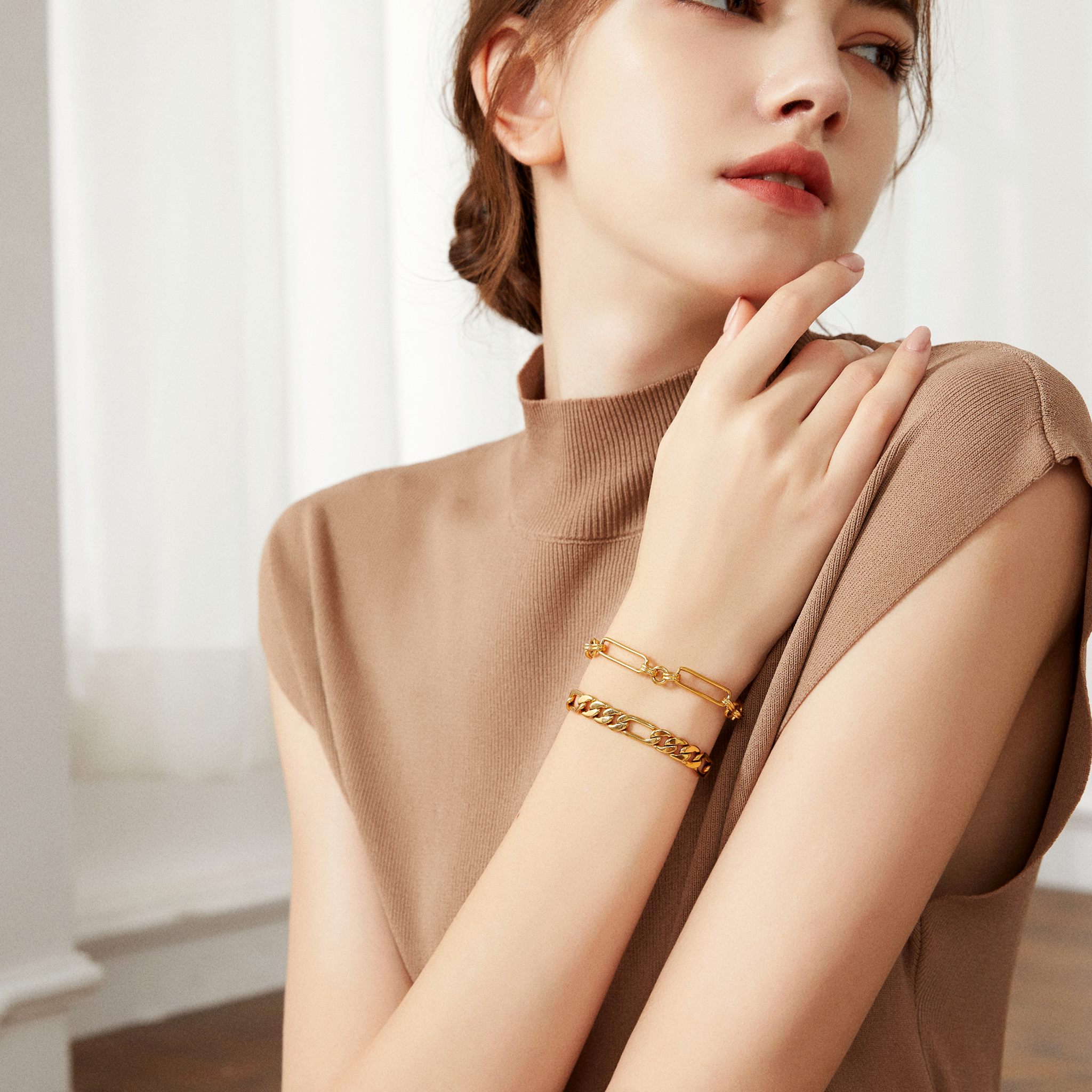 Athena Link Bracelet - Yellow Gold