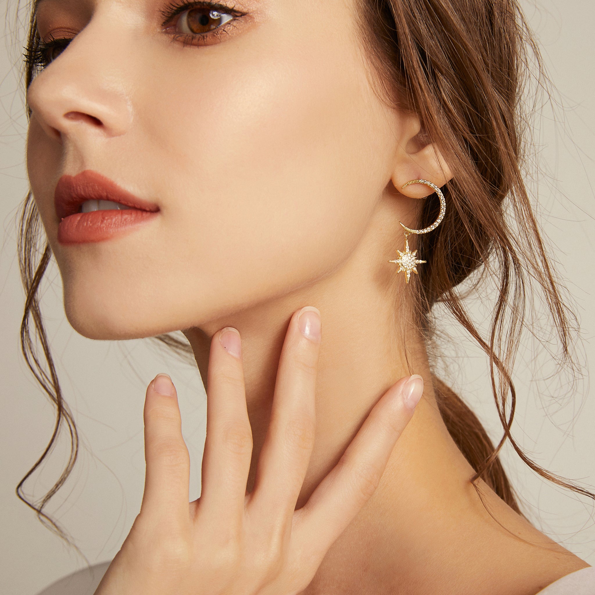 Milky Way Voyage Earrings - Silver