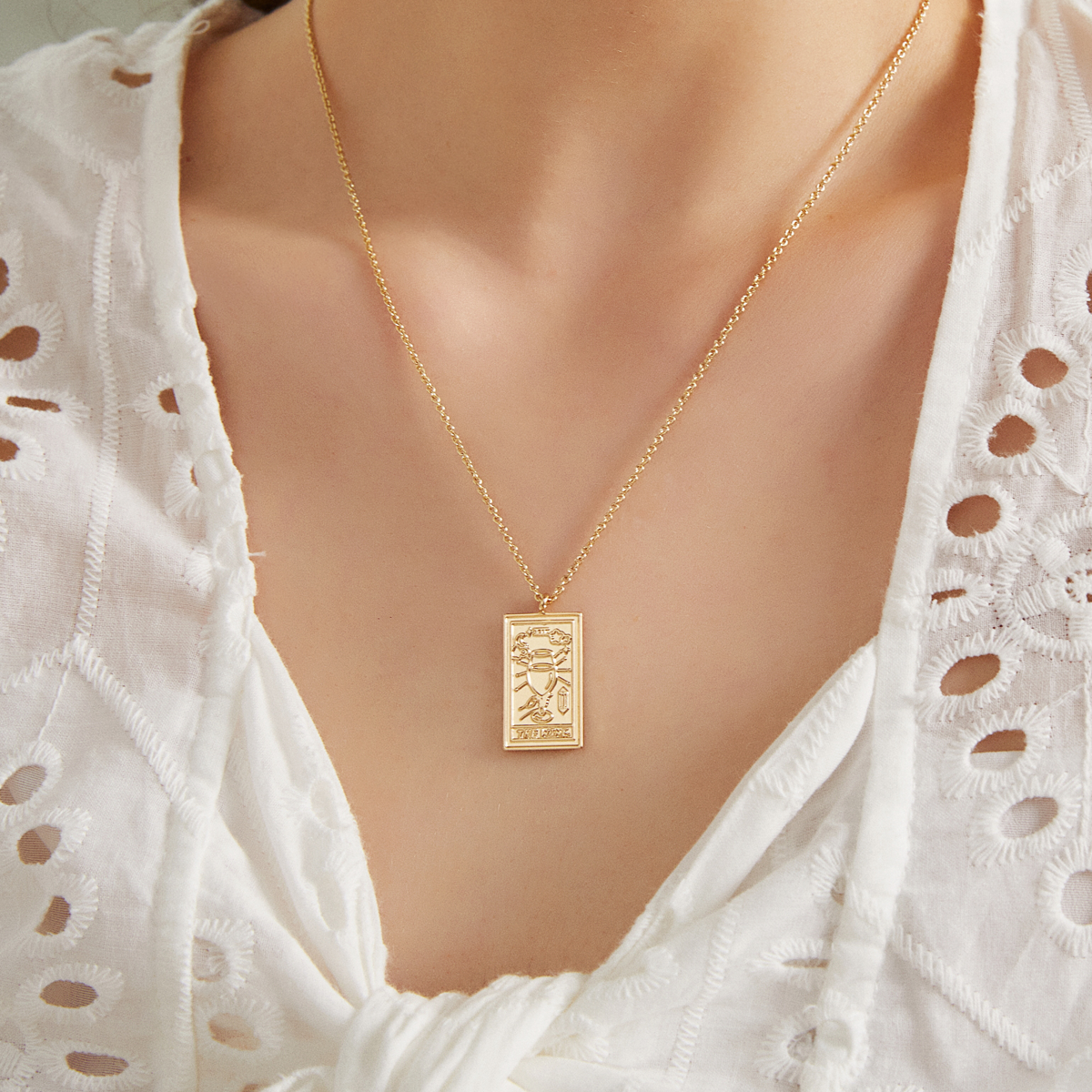 The Fine Wine Tarot Card Necklace