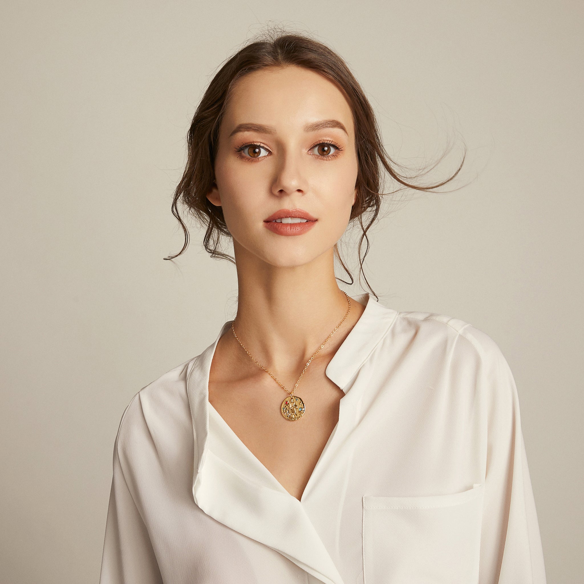 Zodiac Baroque Necklace - Aquarius