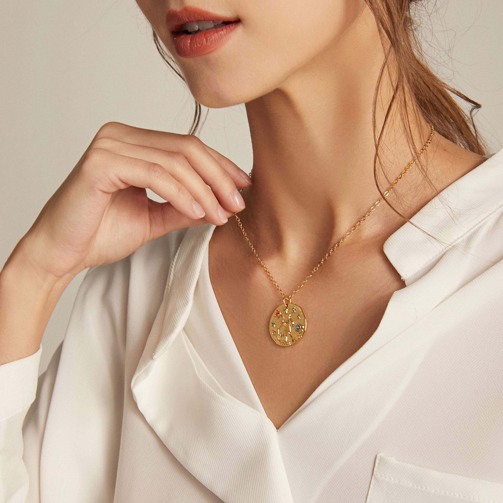 Zodiac Baroque Necklace - Cancer